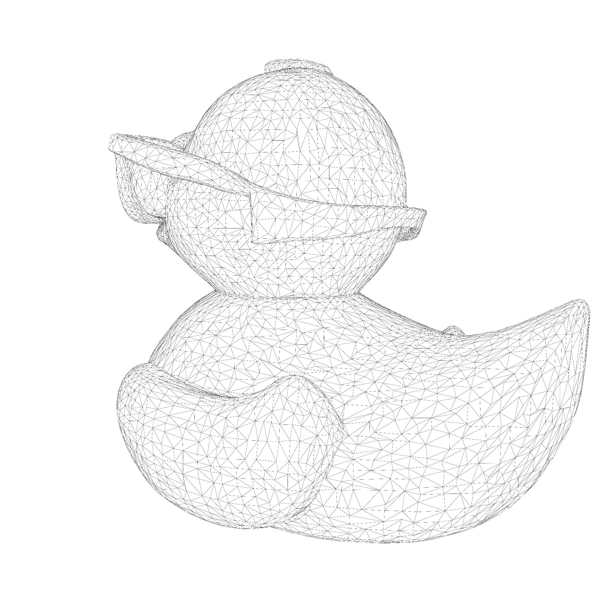 Cool Quack Low Poly 3D print model_28