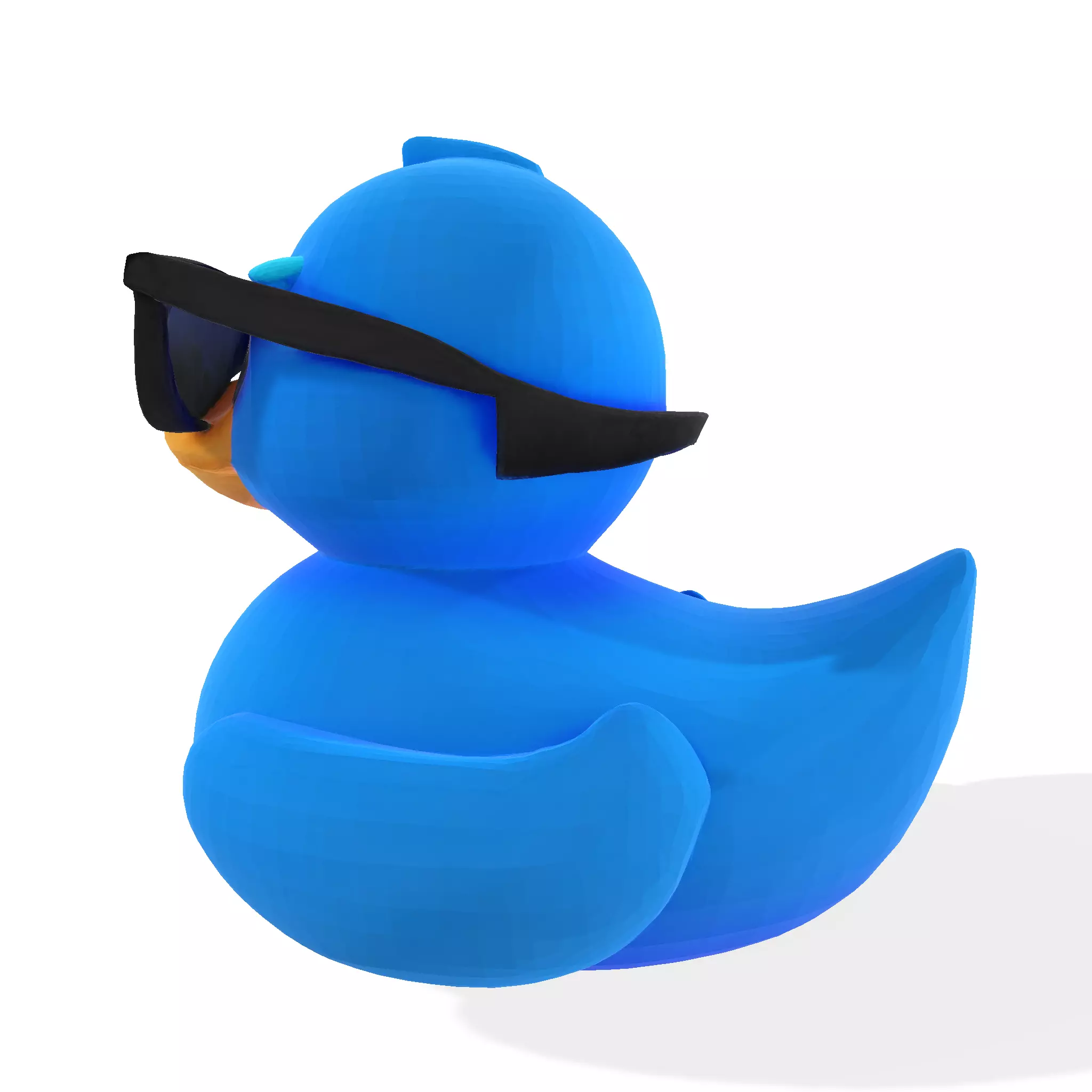 Cool Quack Low Poly 3D print model_4