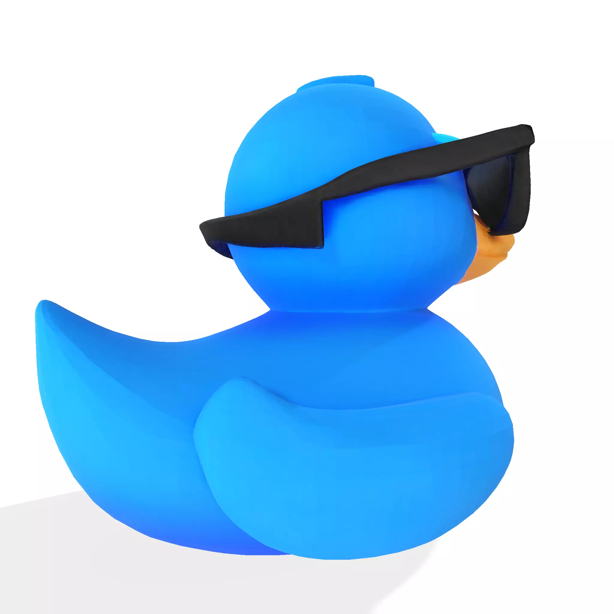 Cool Quack Low Poly 3D print model_8