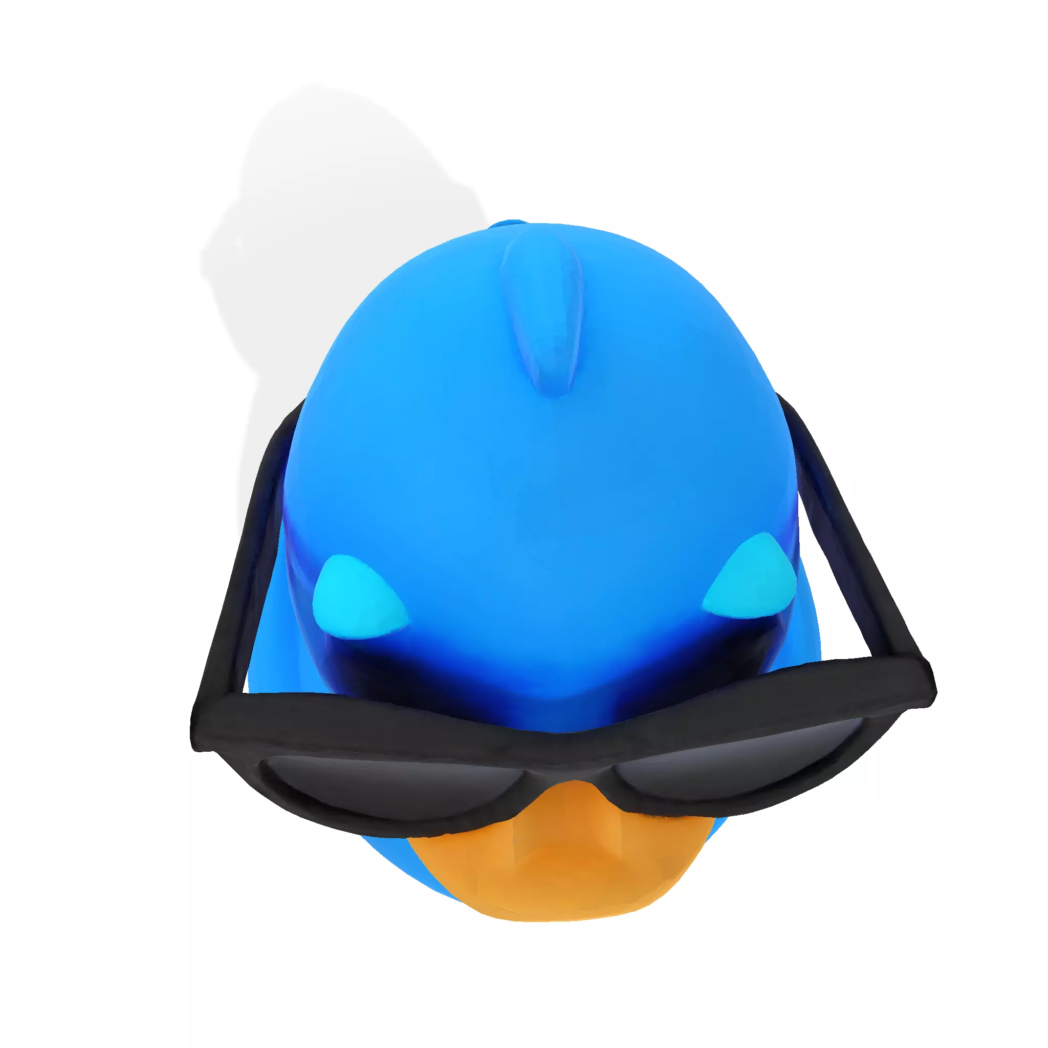 Cool Quack Low Poly 3D print model_11
