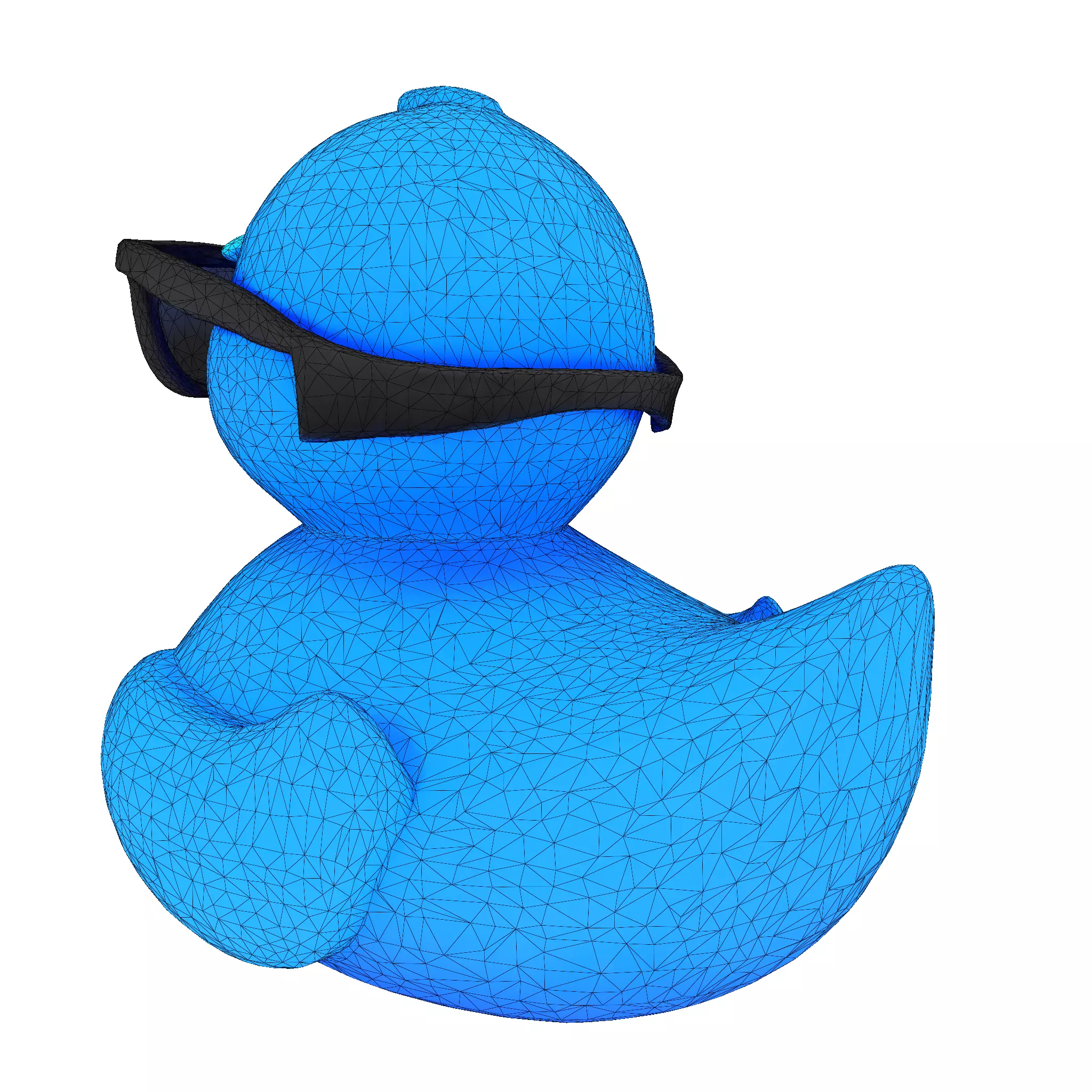Cool Quack Low Poly 3D print model_18