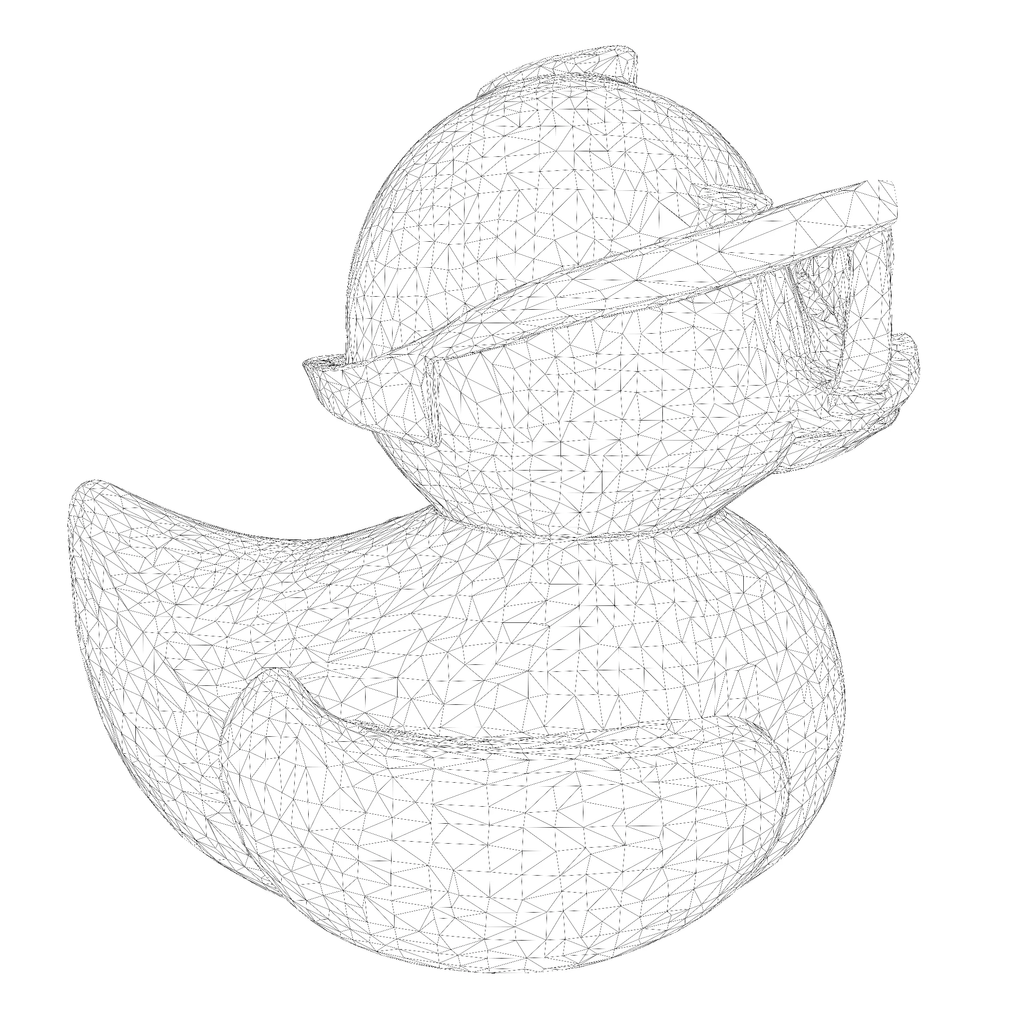 Cool Quack Low Poly 3D print model_26