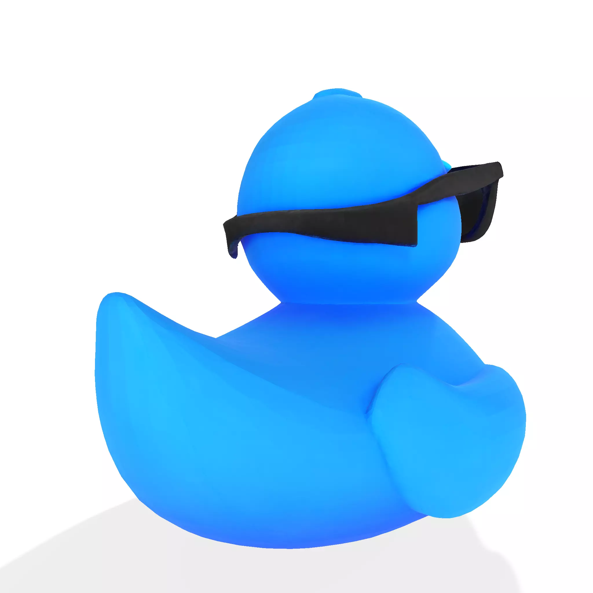 Cool Quack Low Poly 3D print model_7