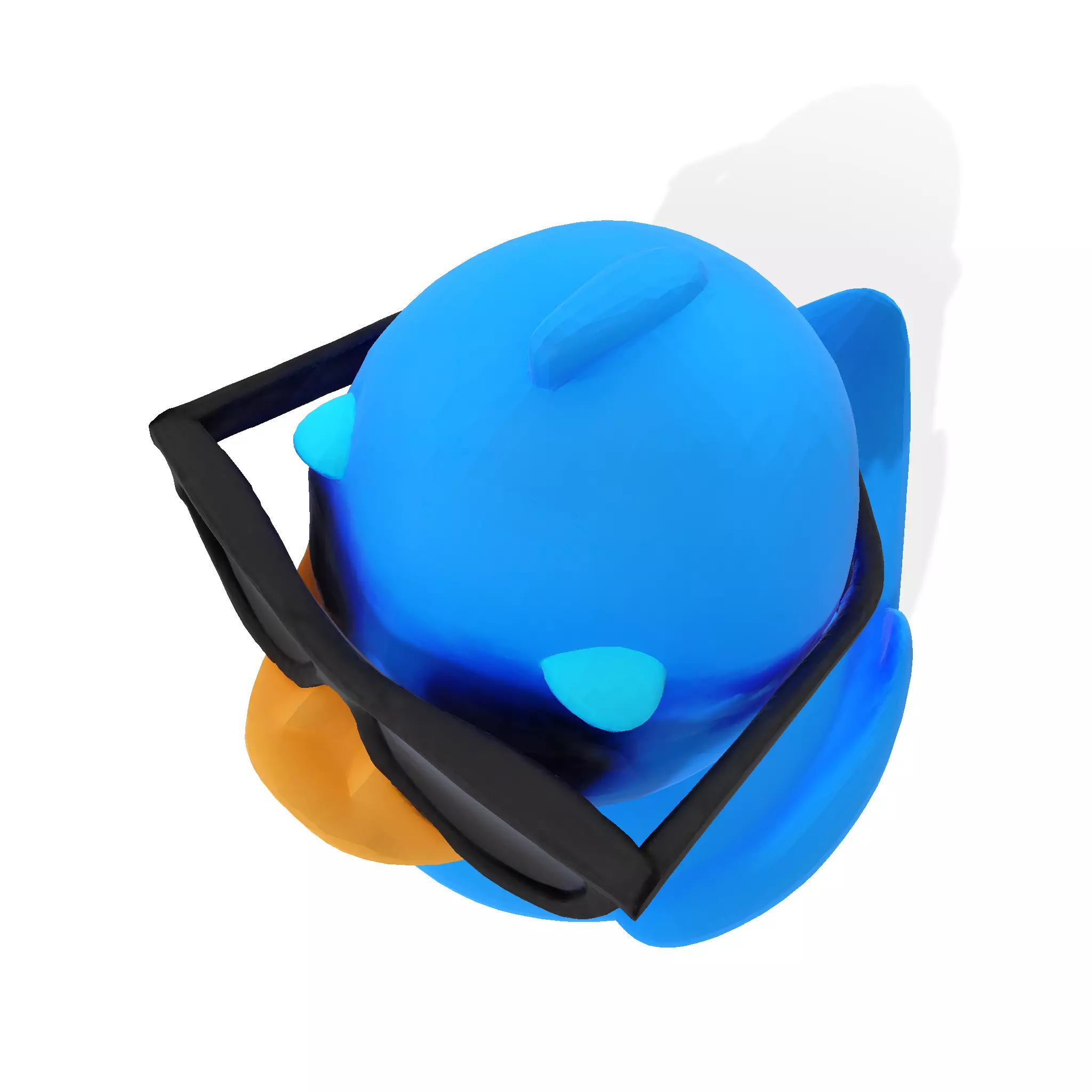 Cool Quack Low Poly 3D print model_12