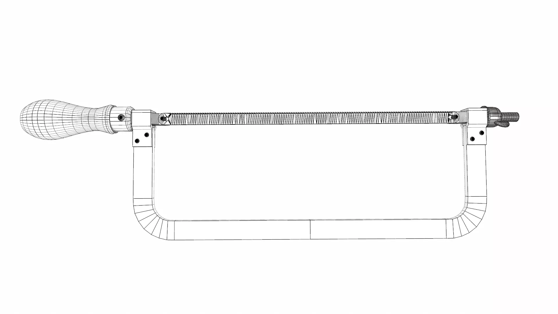 Hacksaw Low Poly Low-poly 3D model_25