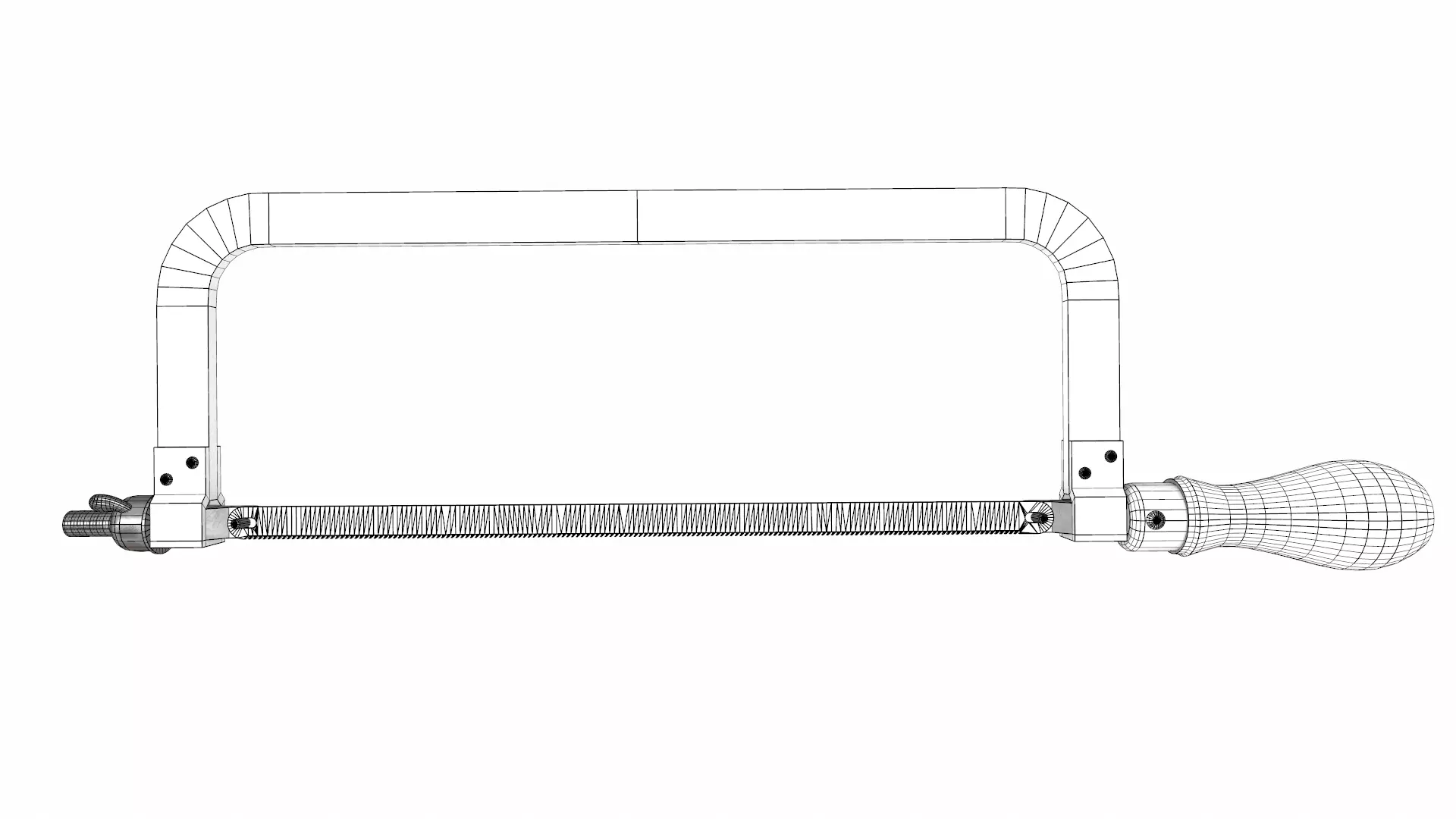 Hacksaw Low Poly Low-poly 3D model_24