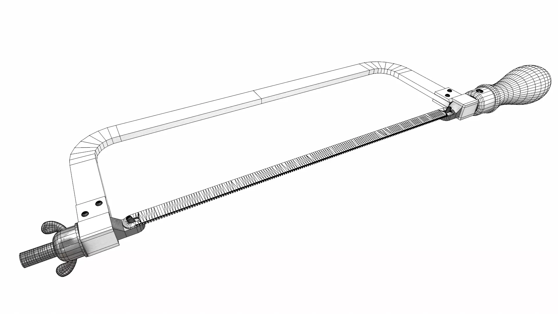 Hacksaw Low Poly Low-poly 3D model_28