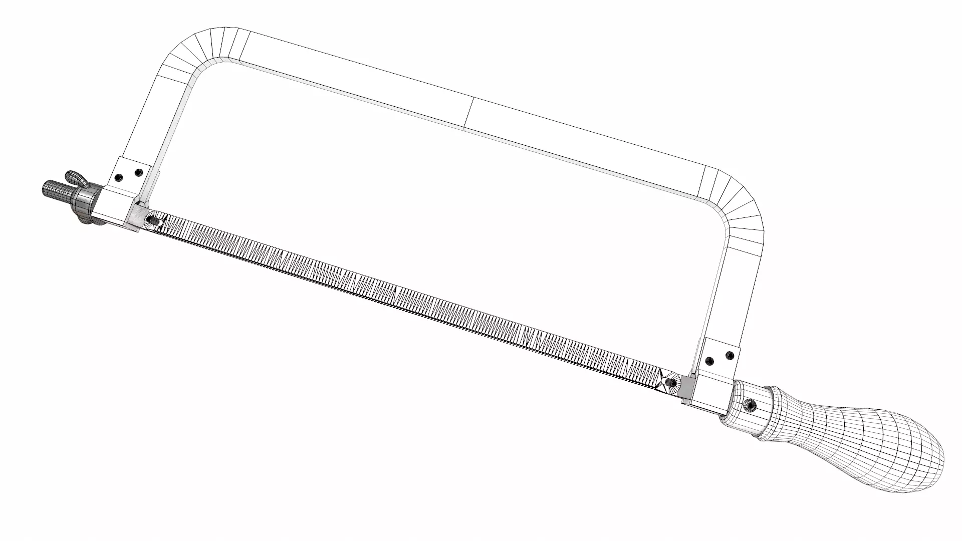 Hacksaw Low Poly Low-poly 3D model_26