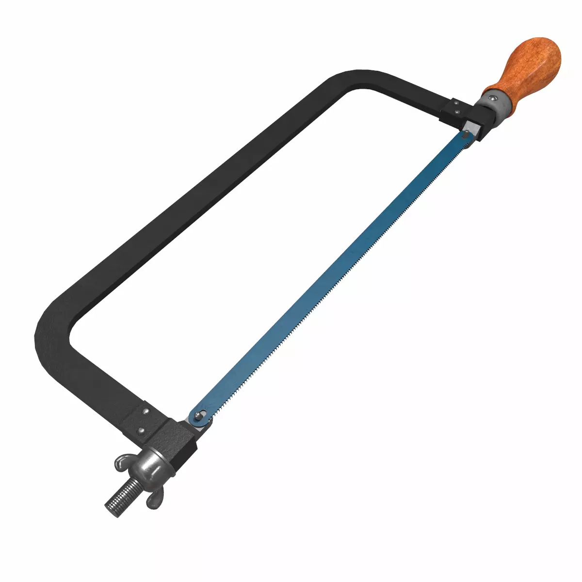 Hacksaw Low Poly Low-poly 3D model_2