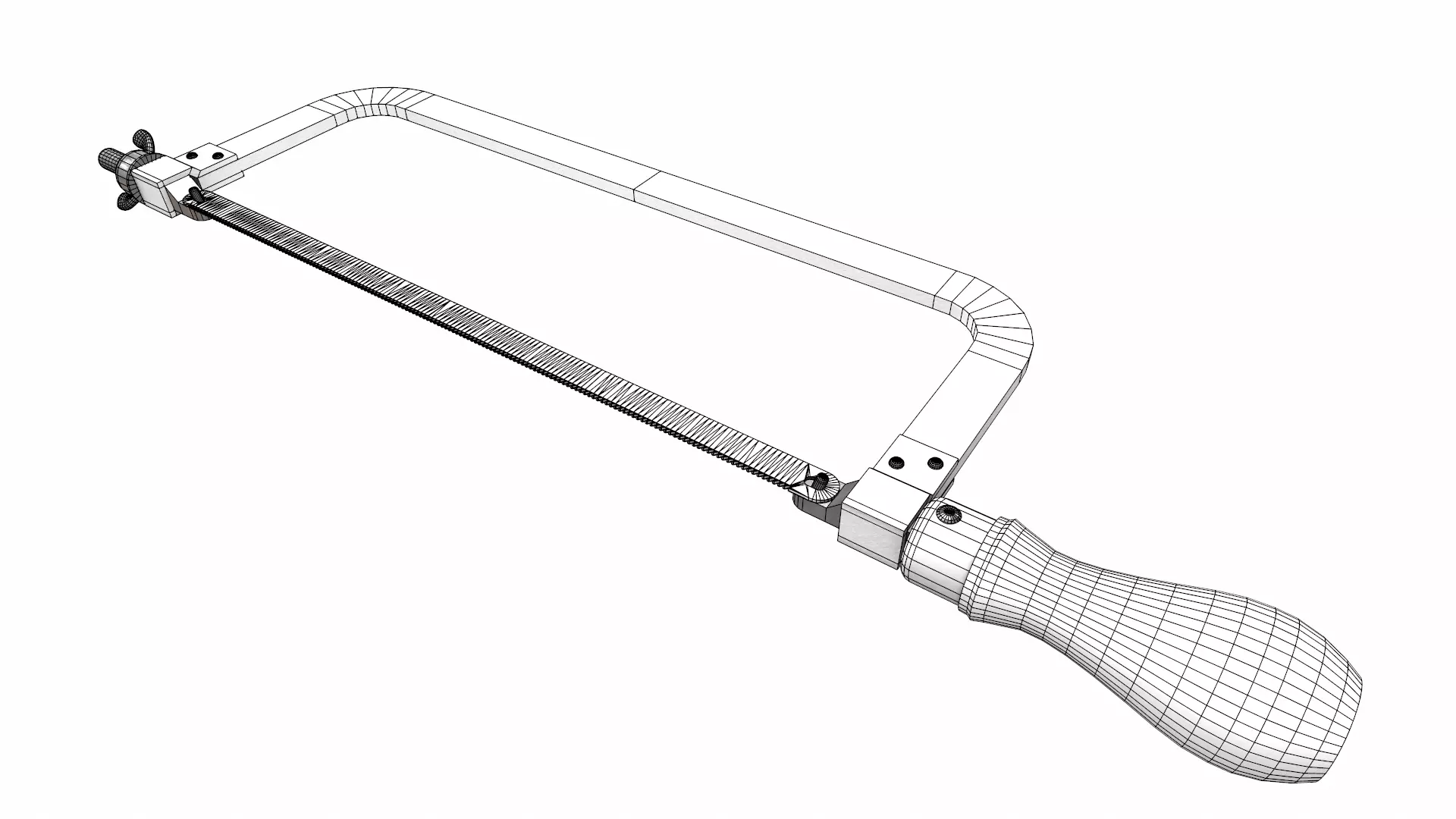 Hacksaw Low Poly Low-poly 3D model_27