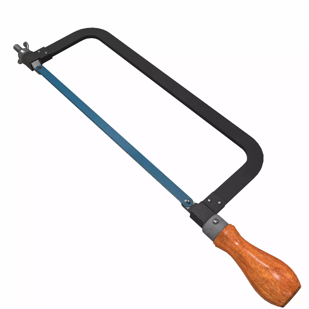 Hacksaw Low Poly Low-poly 3D model_3