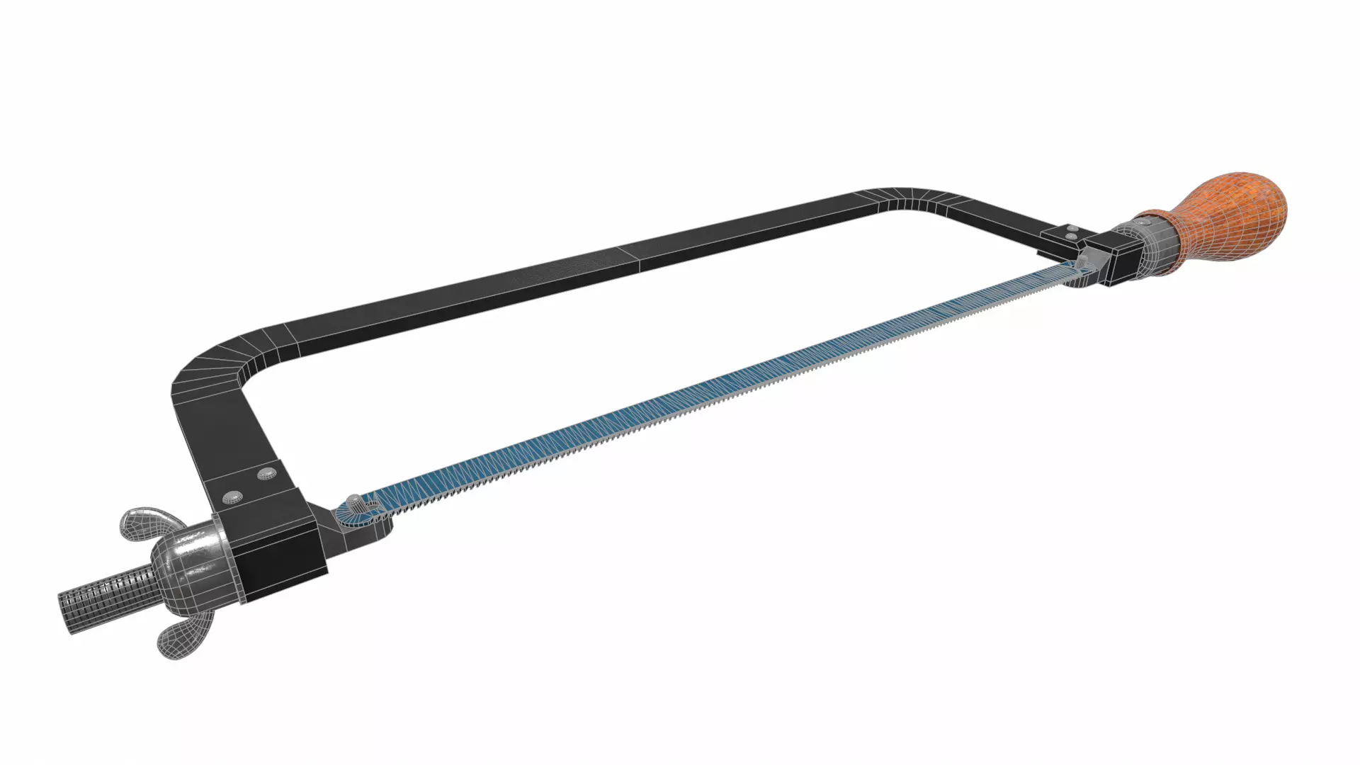 Hacksaw Low Poly Low-poly 3D model_22