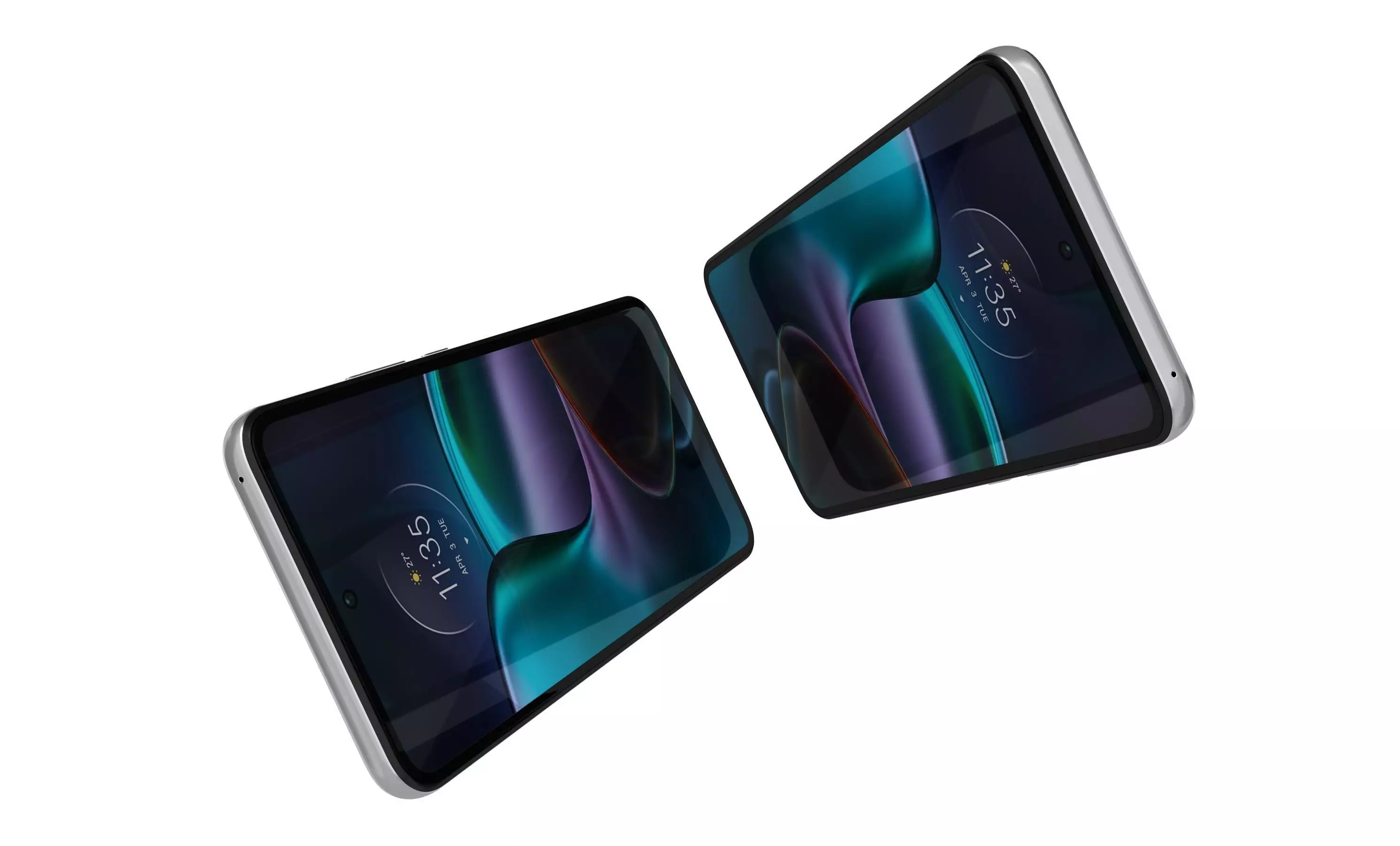 Motorola Edge 30 Silver High Poly 3D model_3