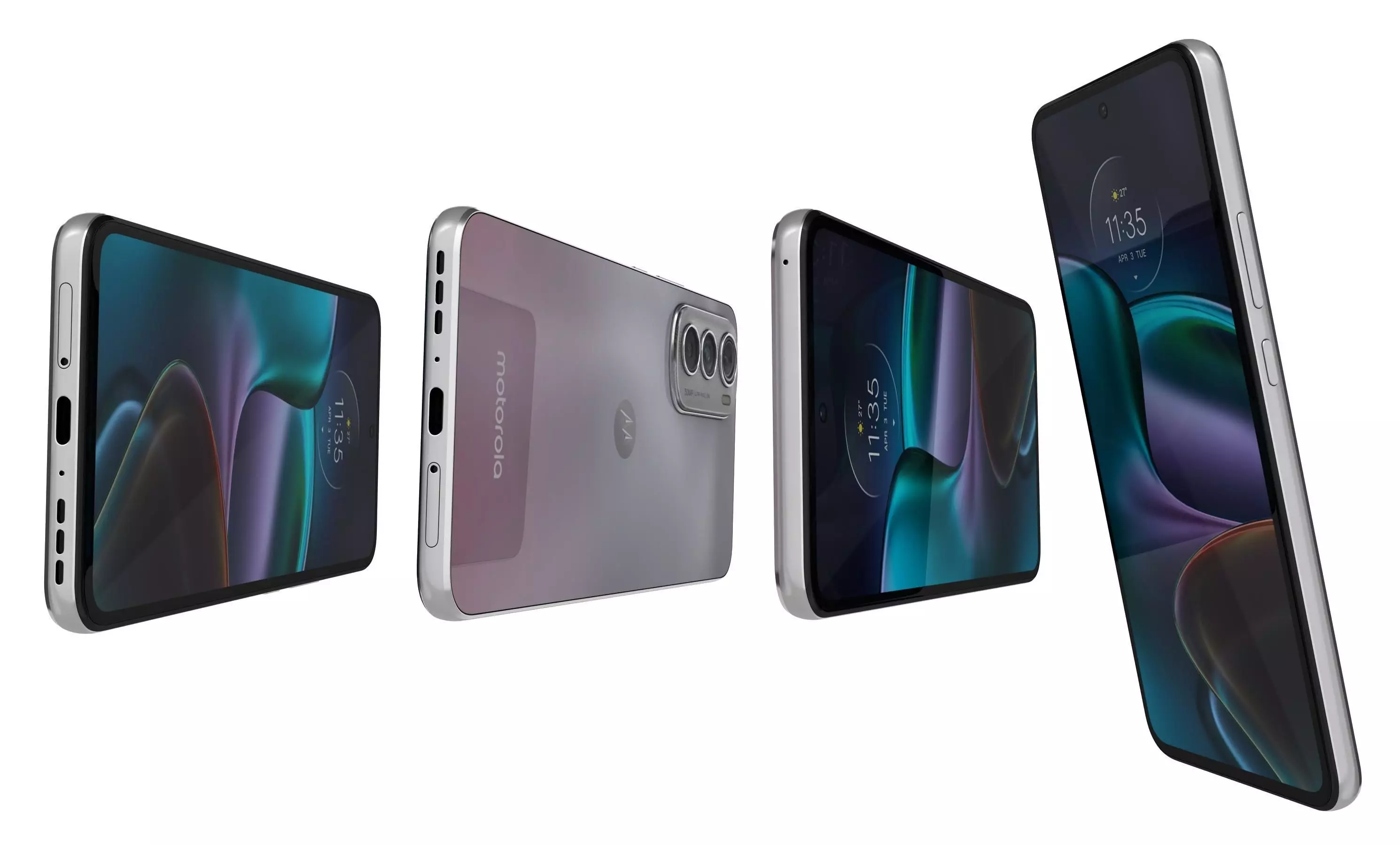 Motorola Edge 30 Silver High Poly 3D model_6