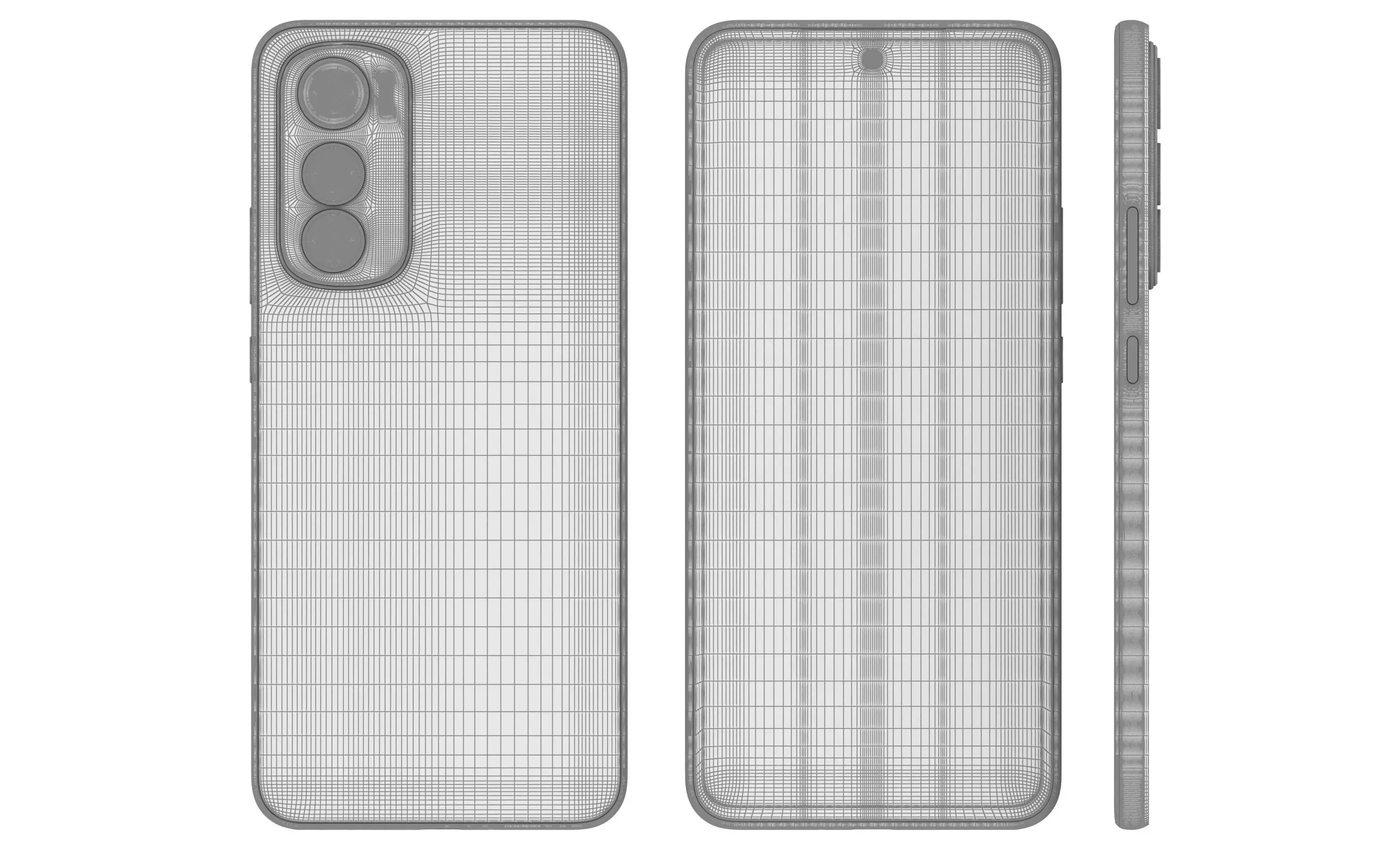 Motorola Edge 30 Silver High Poly 3D model_12
