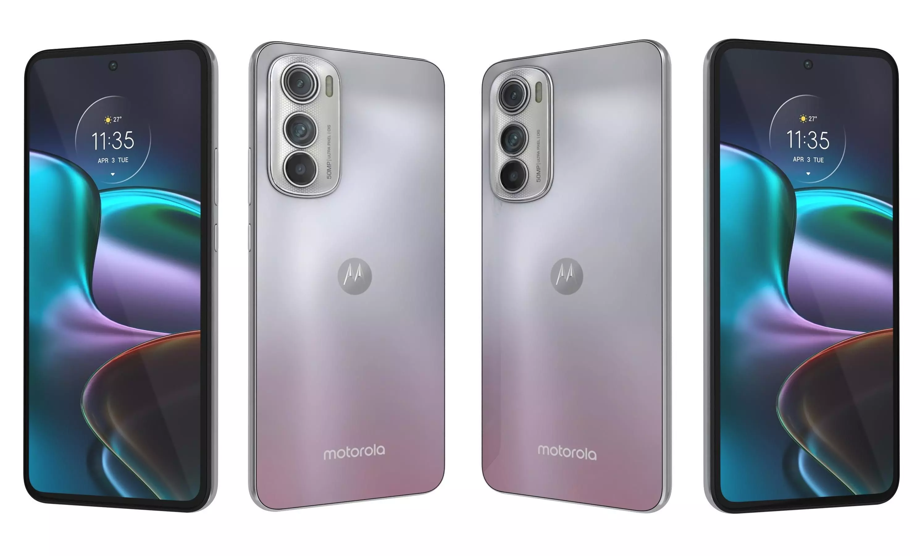 Motorola Edge 30 Silver High Poly 3D model_24