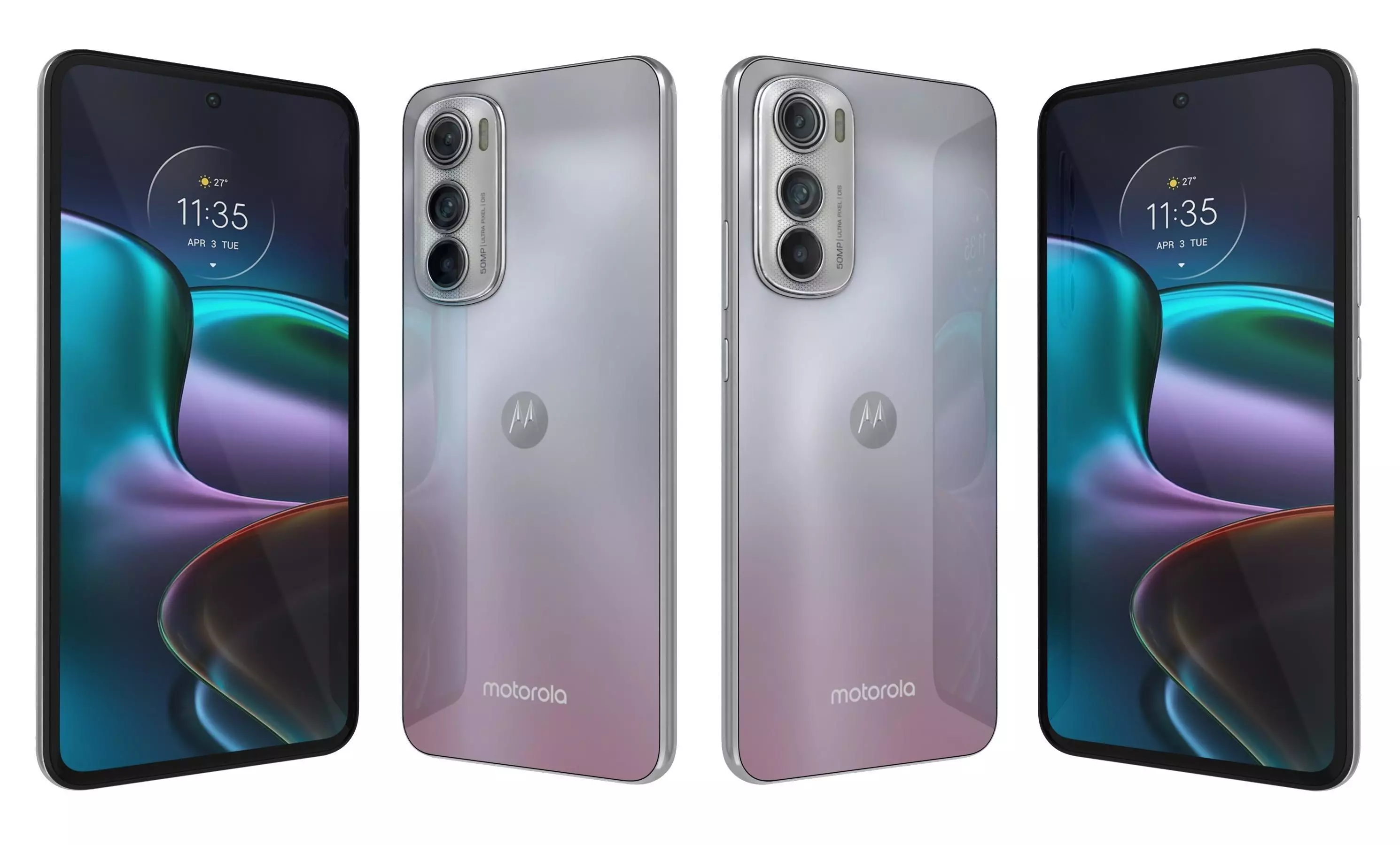 Motorola Edge 30 Silver High Poly 3D model_21