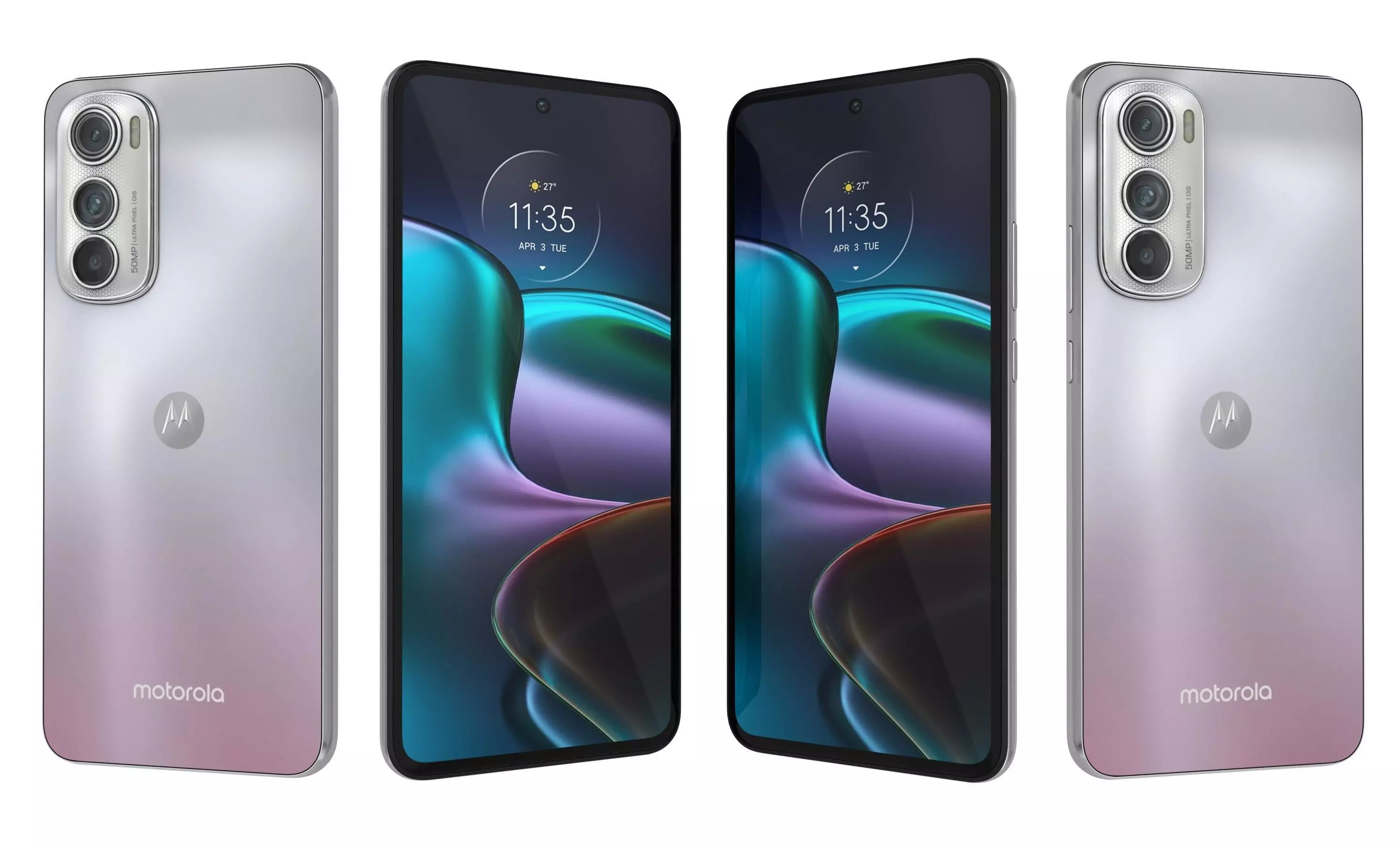 Motorola Edge 30 Silver High Poly 3D model_26