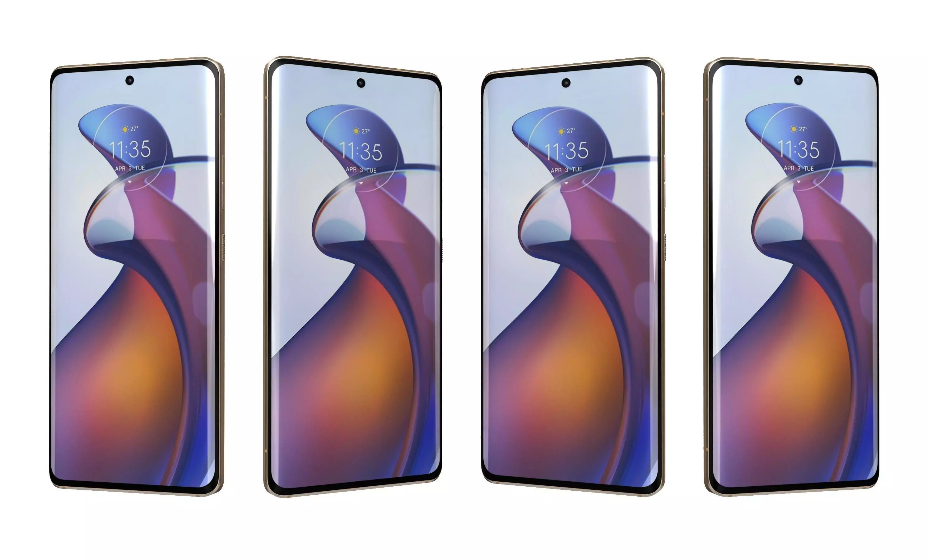 Motorola Edge 30 Fusion Gold High Poly 3D model_26