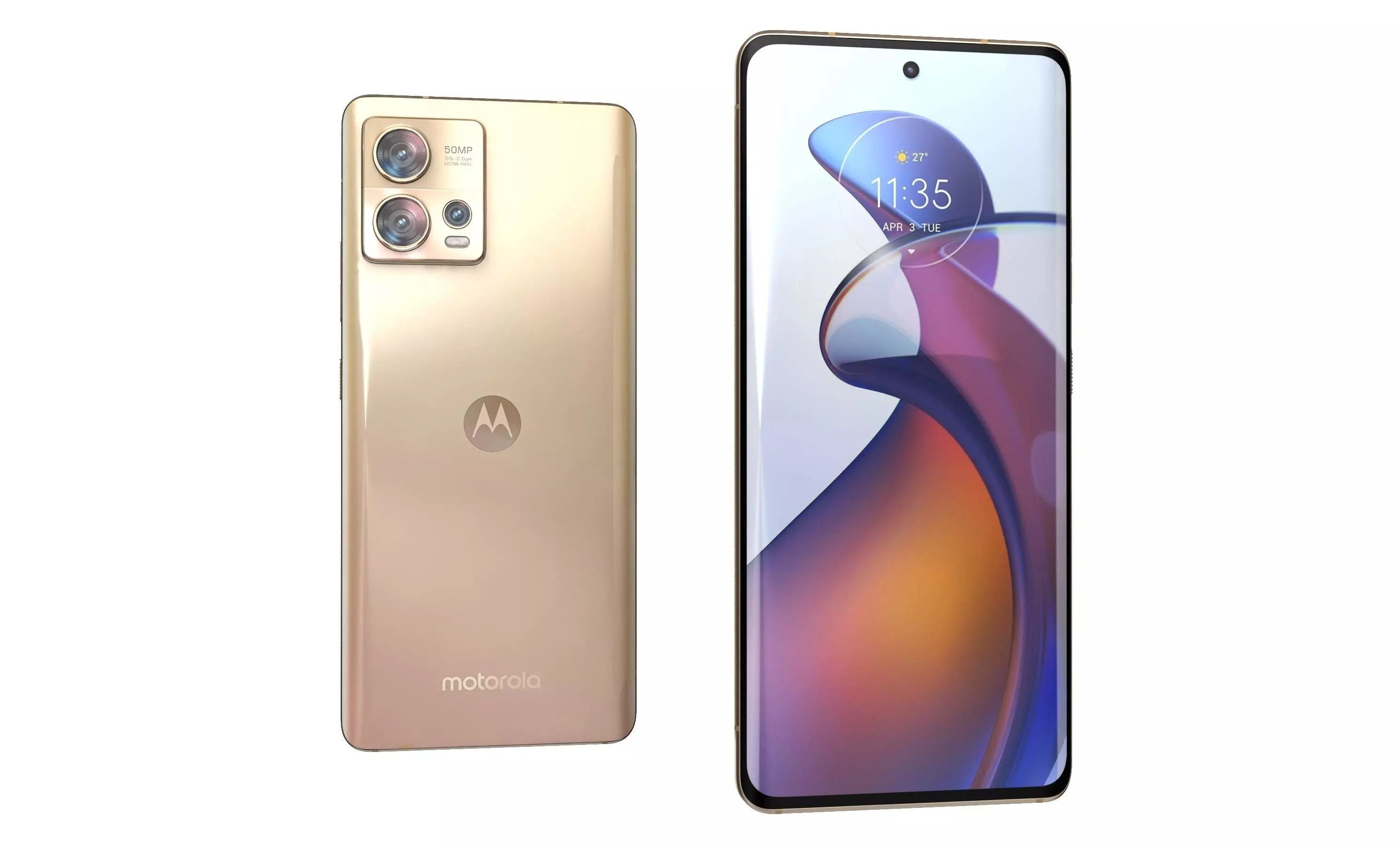 Motorola Edge 30 Fusion Gold High Poly 3D model_29