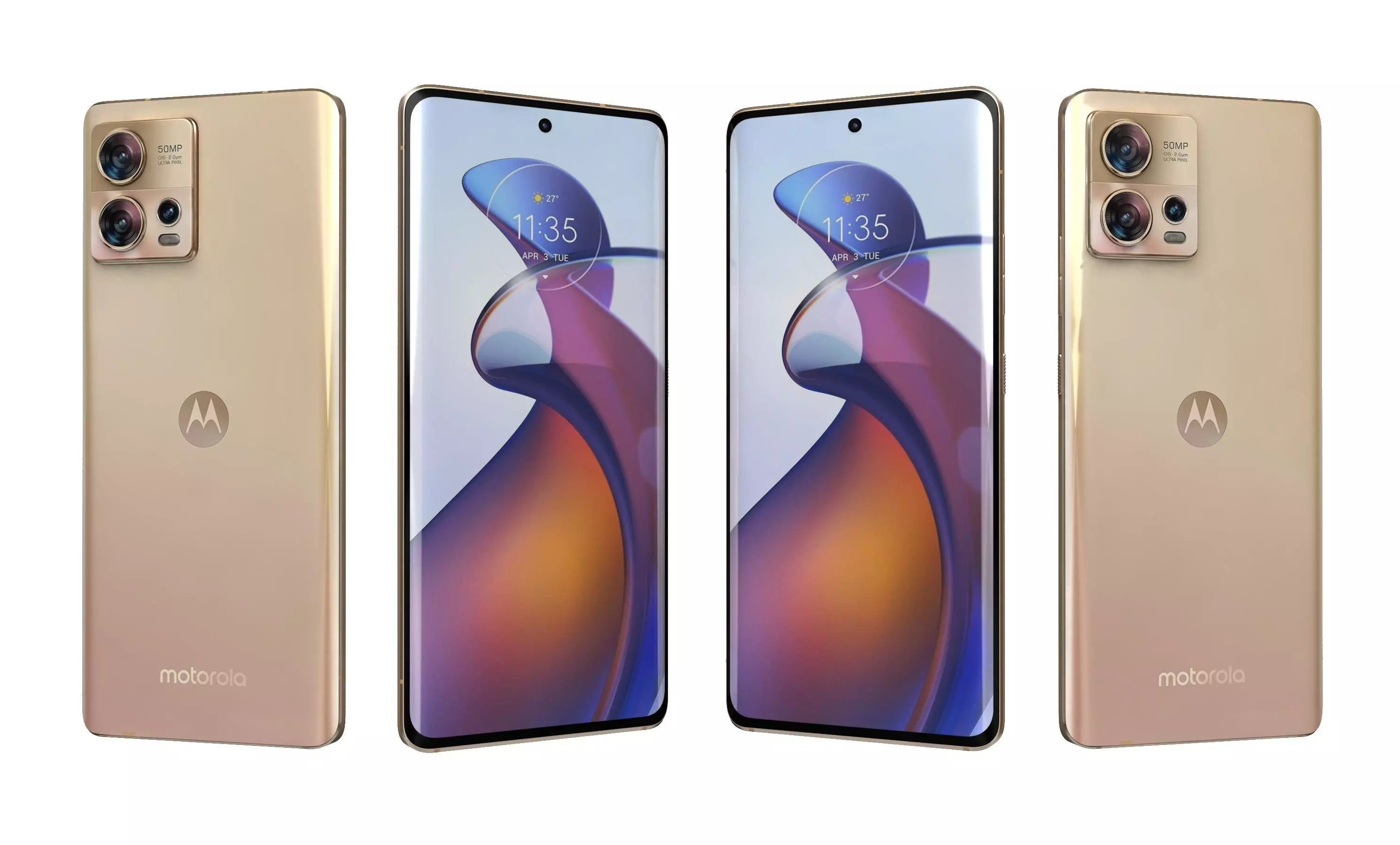 Motorola Edge 30 Fusion Gold High Poly 3D model_27