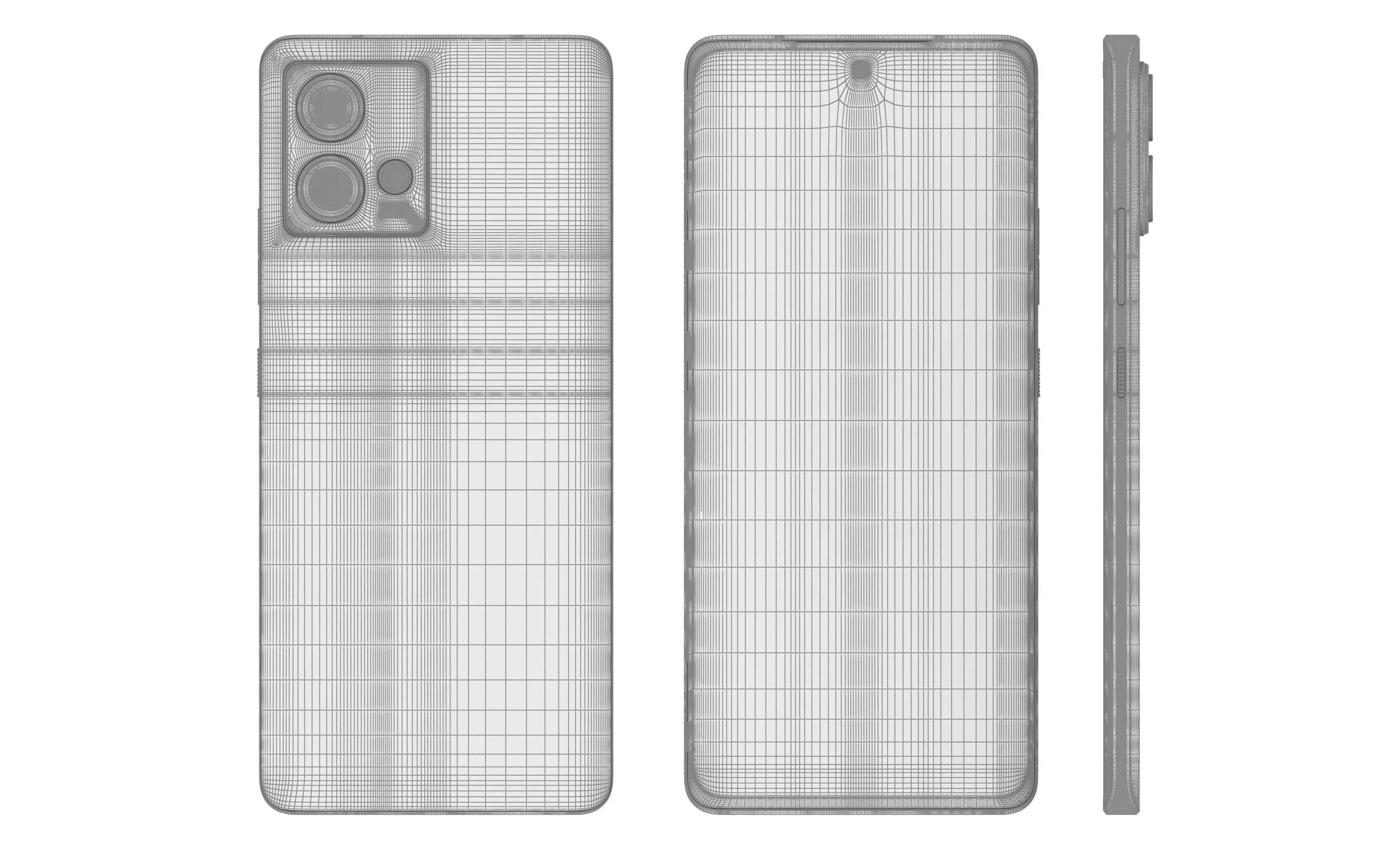 Motorola Edge 30 Fusion White High Poly 3D model_12