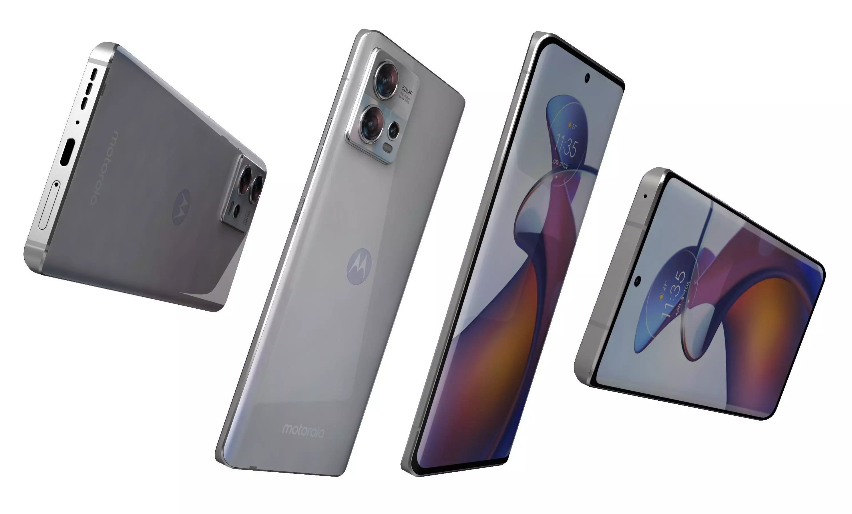 Motorola Edge 30 Fusion White High Poly 3D model_5