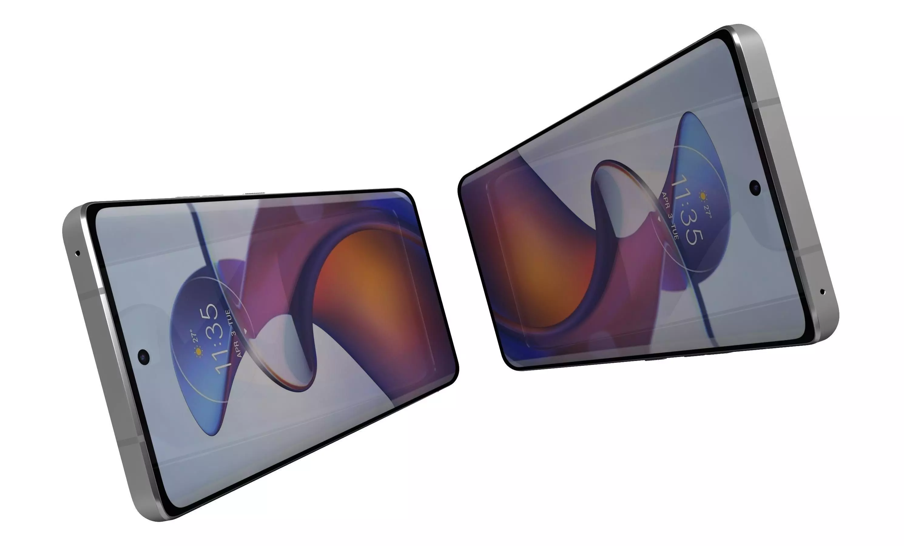 Motorola Edge 30 Fusion White High Poly 3D model_3