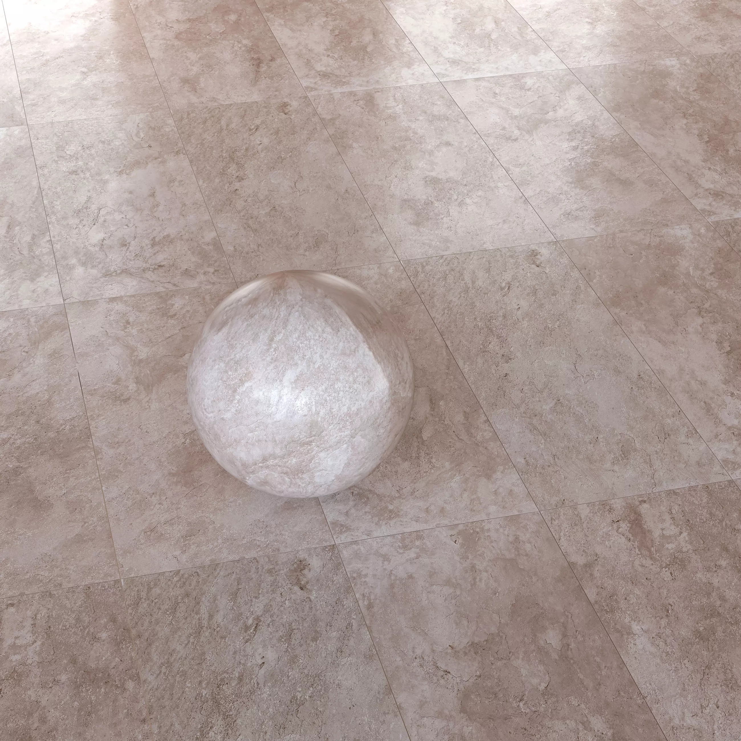 Porcelanosa Image Cream Stone-Effect Tiles -Set of 3 Texture_1