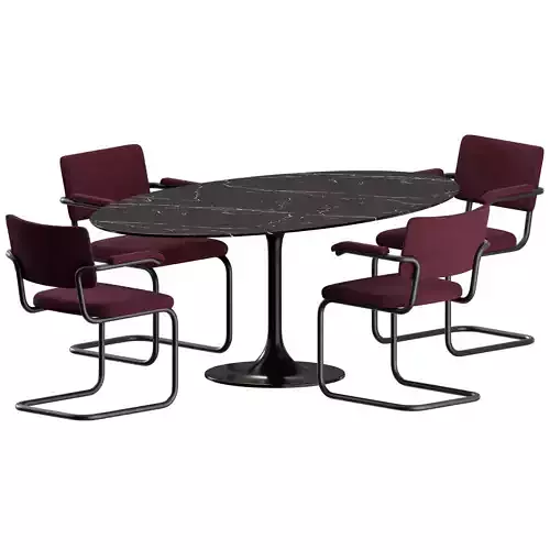 S 64 Chair Saarinen Table Dining Set