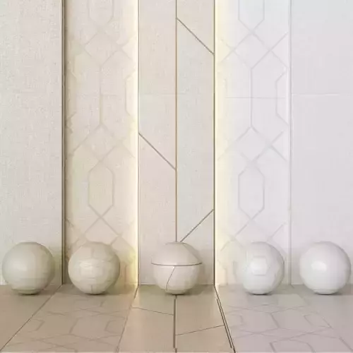 Porcelanosa Tailor Fabric-Effect Ceramic Wall Tiles -Set of 6