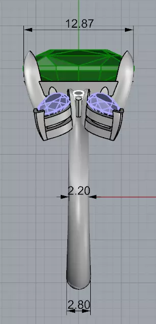 Quad stone set for women 3D print model_8