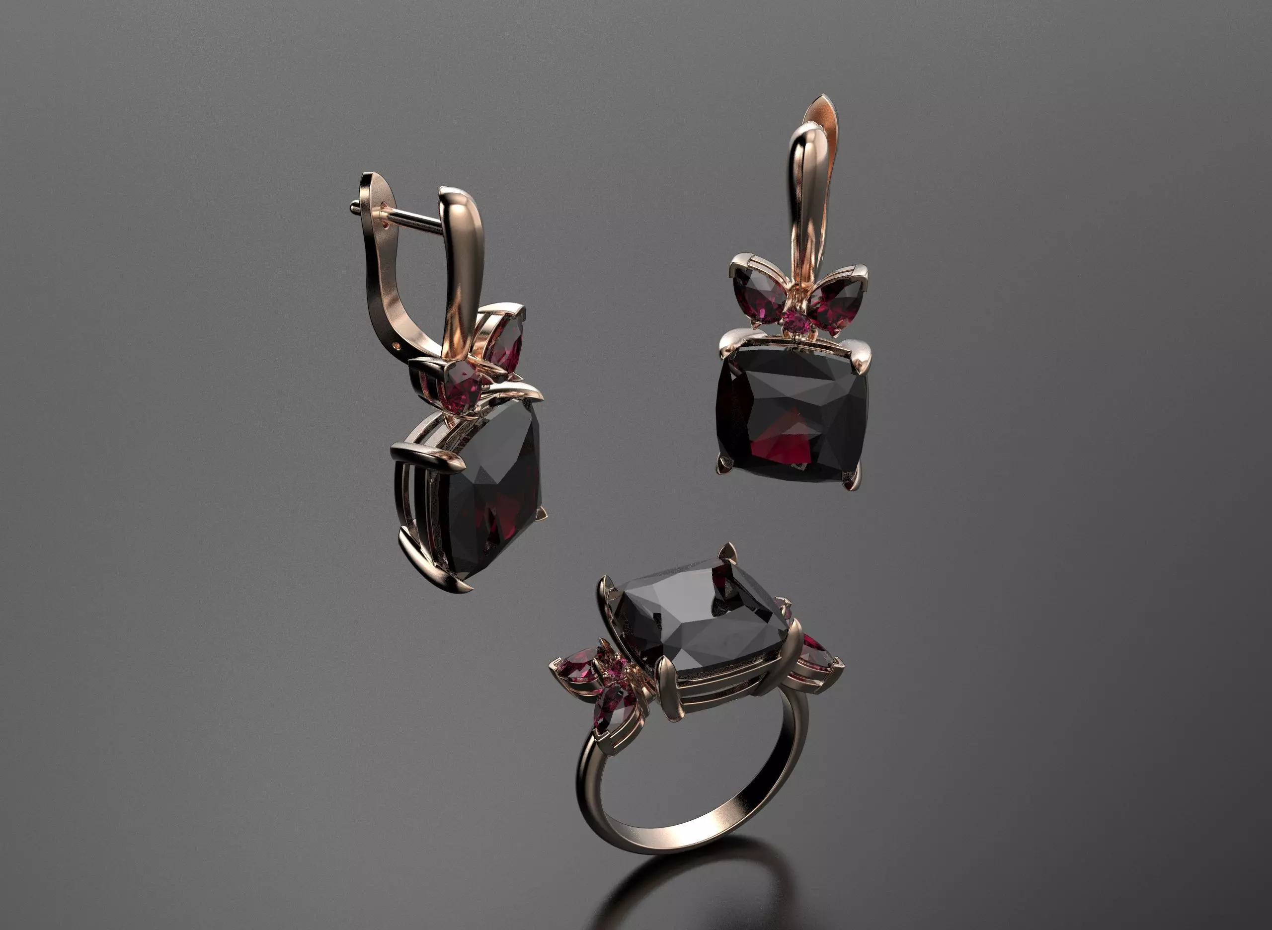 Quad stone set for women 3D print model_4