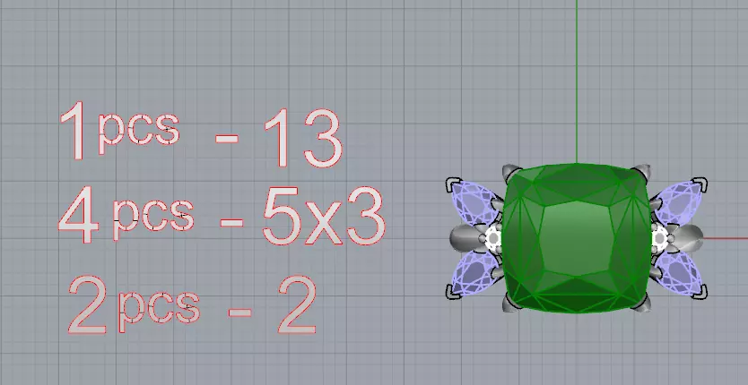 Quad stone set for women 3D print model_11