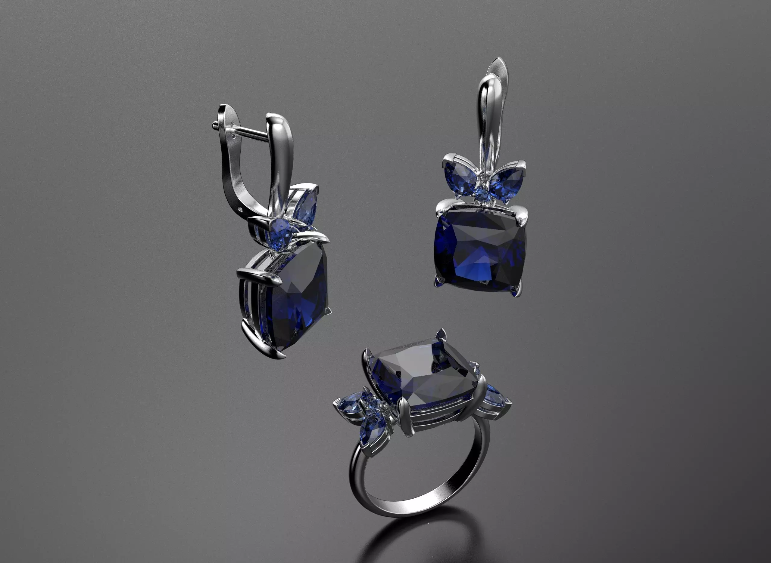 Quad stone set for women 3D print model_3