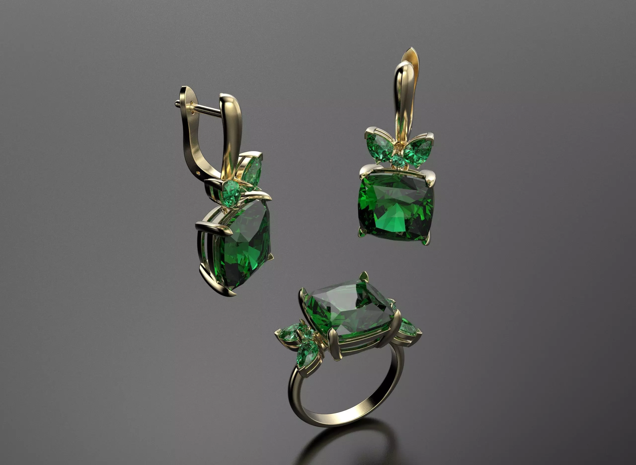 Quad stone set for women 3D print model_1