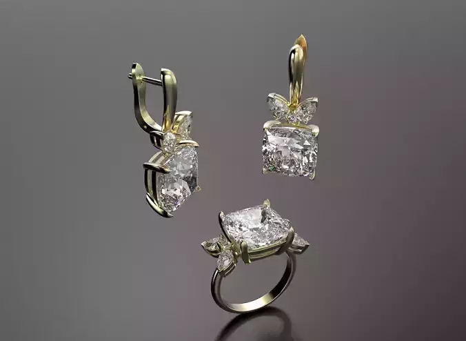 Quad stone set for women