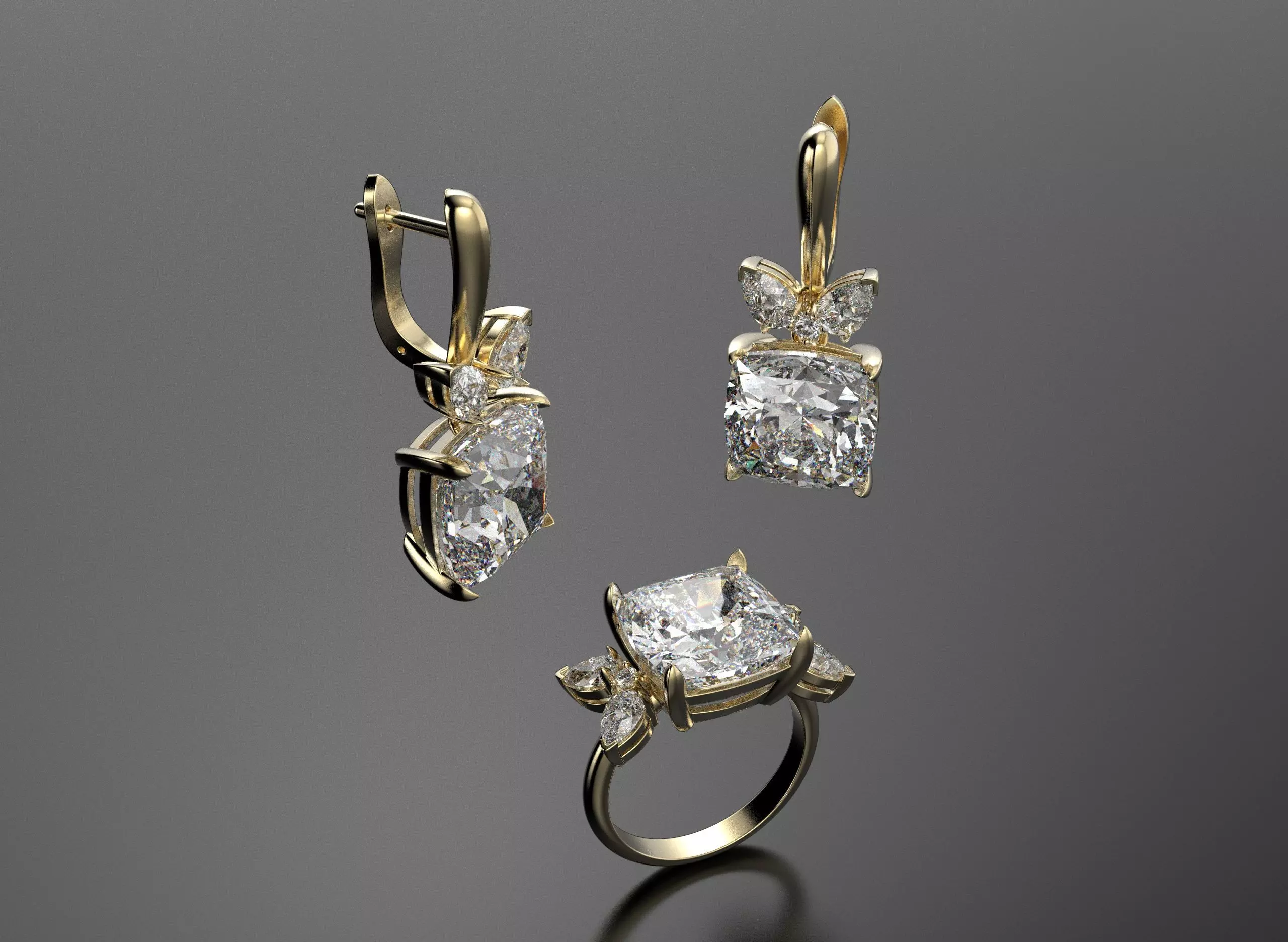 Quad stone set for women 3D print model_0