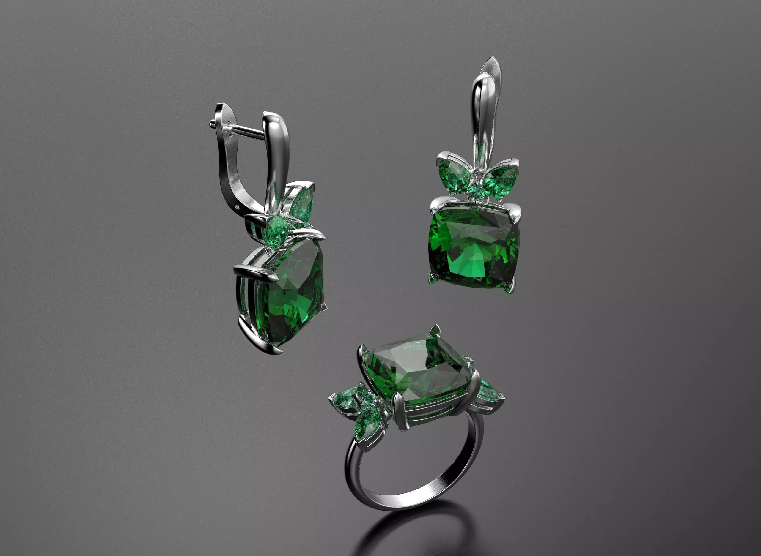 Quad stone set for women 3D print model_2