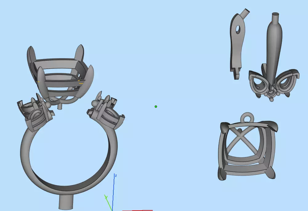 Quad stone set for women 3D print model_6