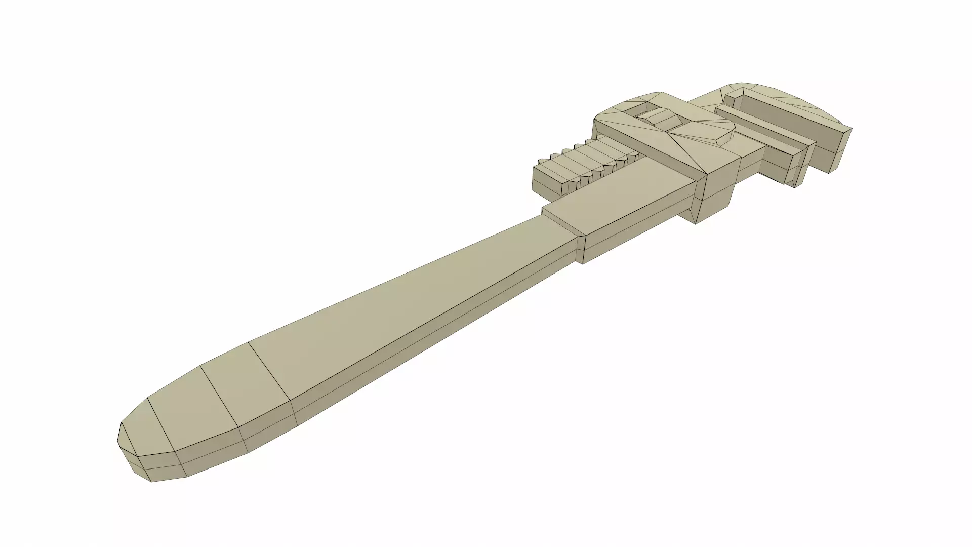 Wrench Low Poly Low-poly 3D model_29