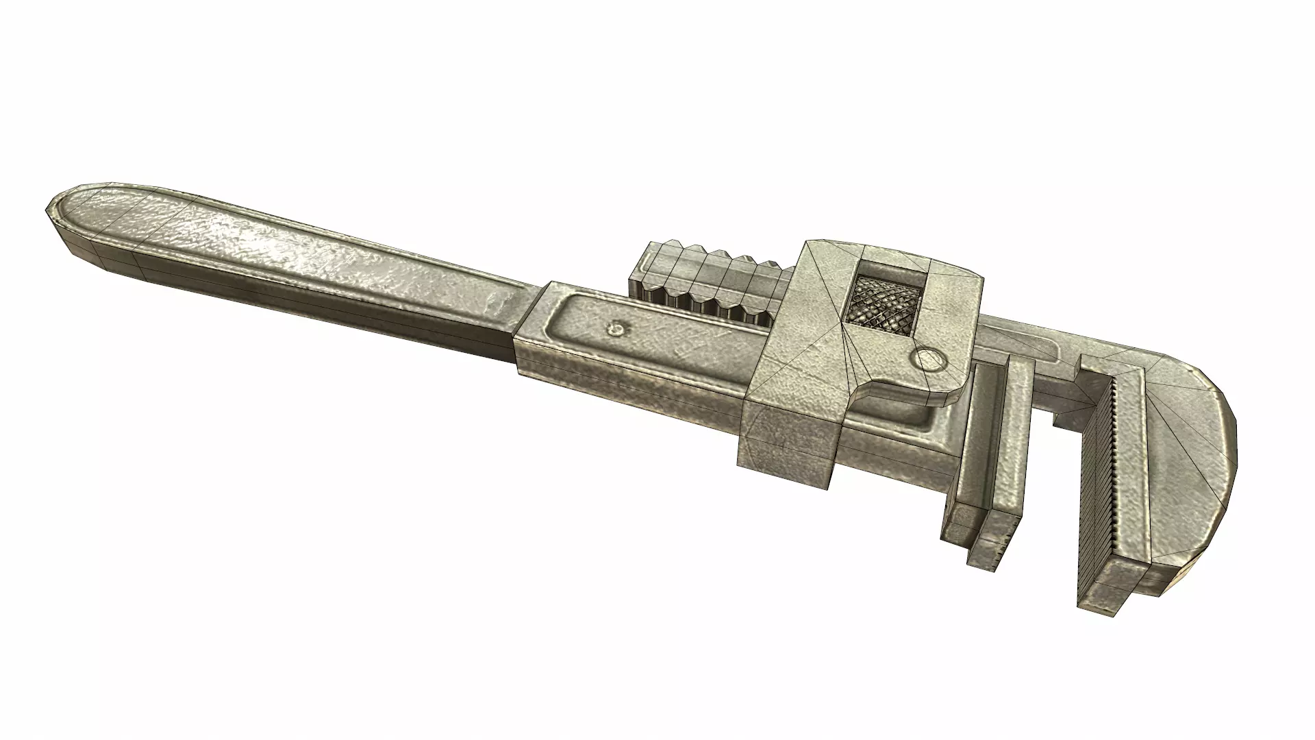 Wrench Low Poly Low-poly 3D model_25