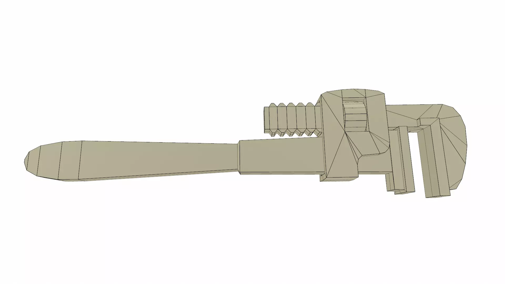 Wrench Low Poly Low-poly 3D model_28