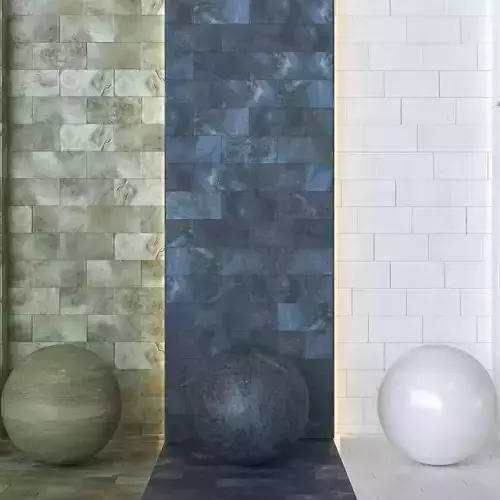 Porcelanosa Fiji Glossy Ceramic Wall Tiles -Set of 4