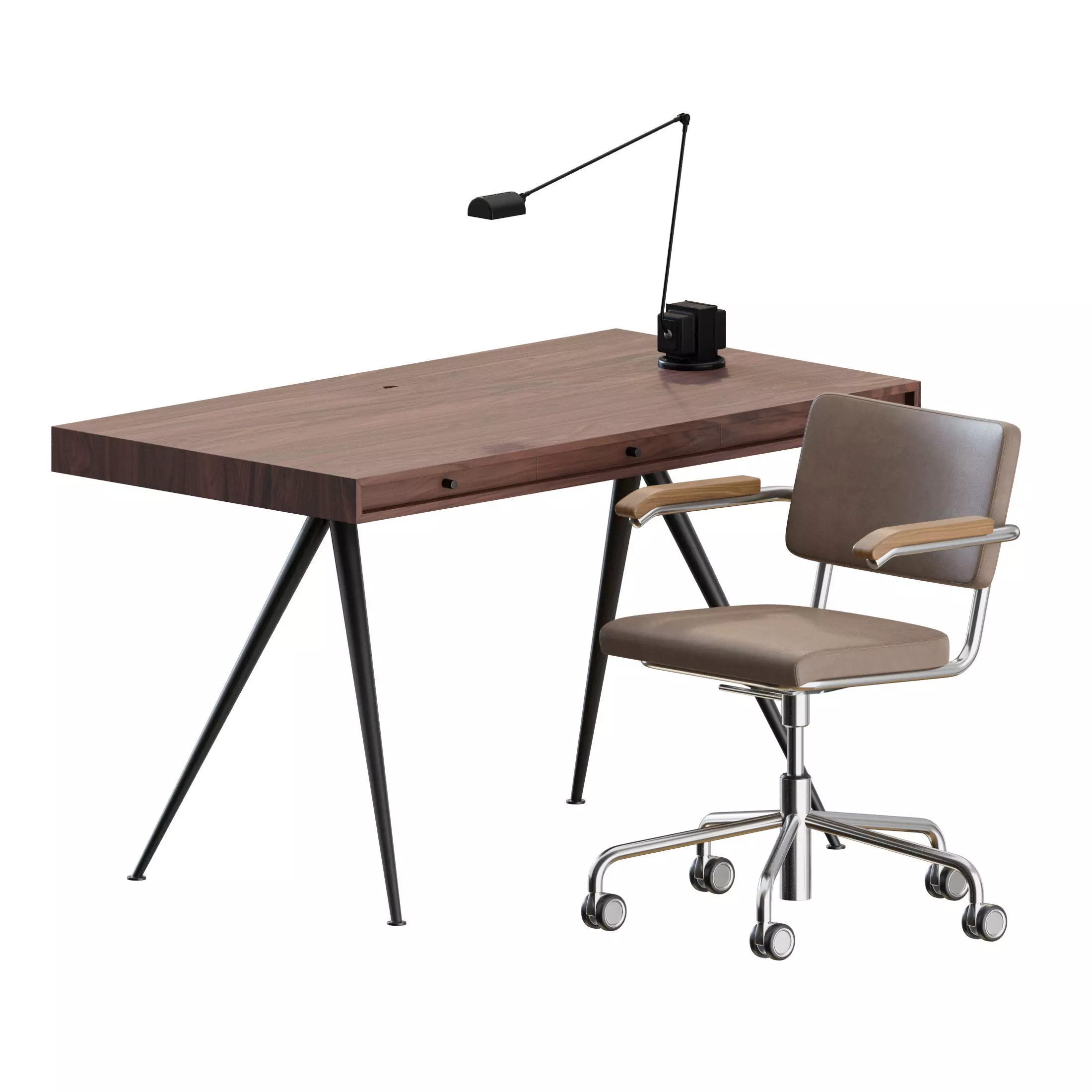 Office Set by Thonet and Norr11 3D model_3