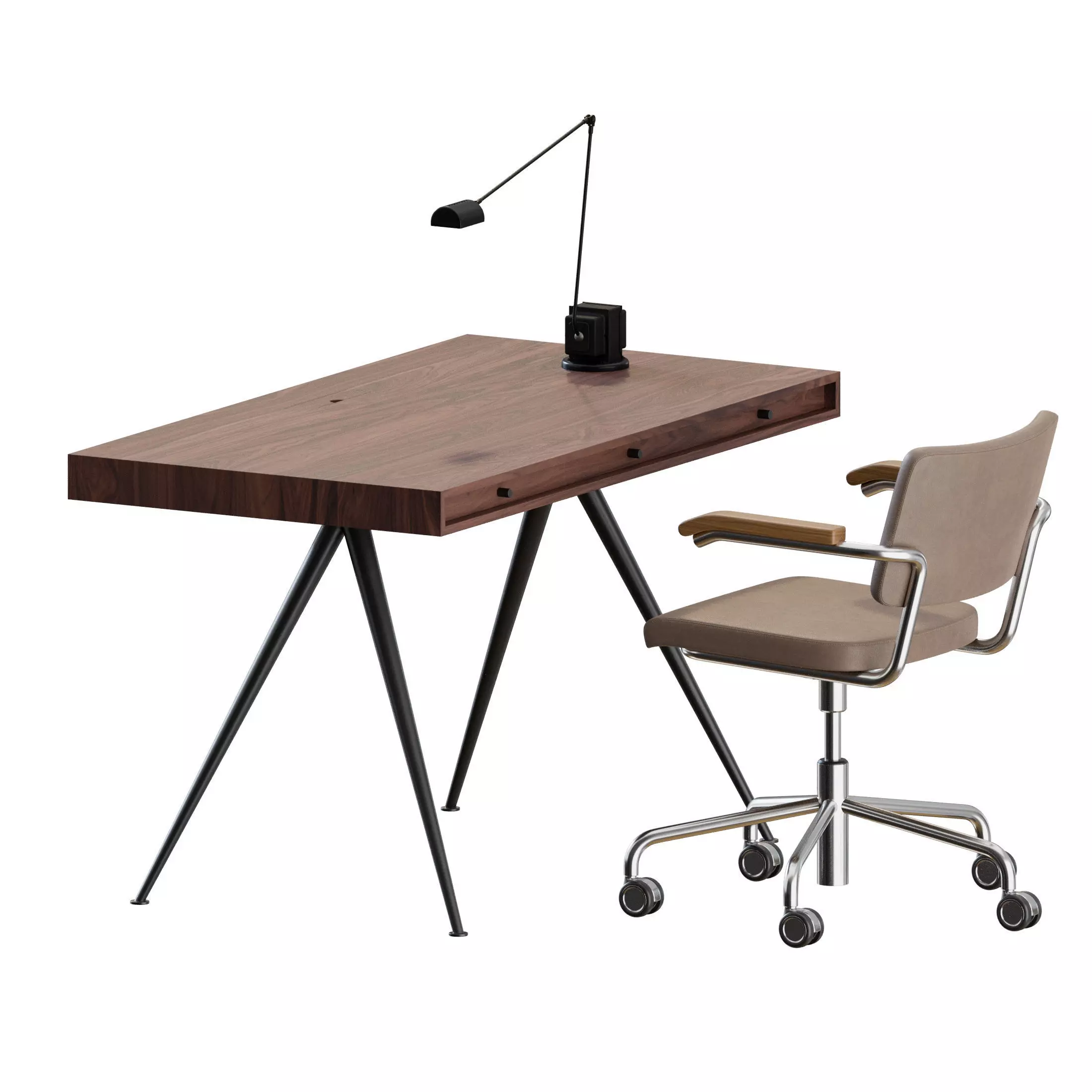 Office Set by Thonet and Norr11 3D model_5