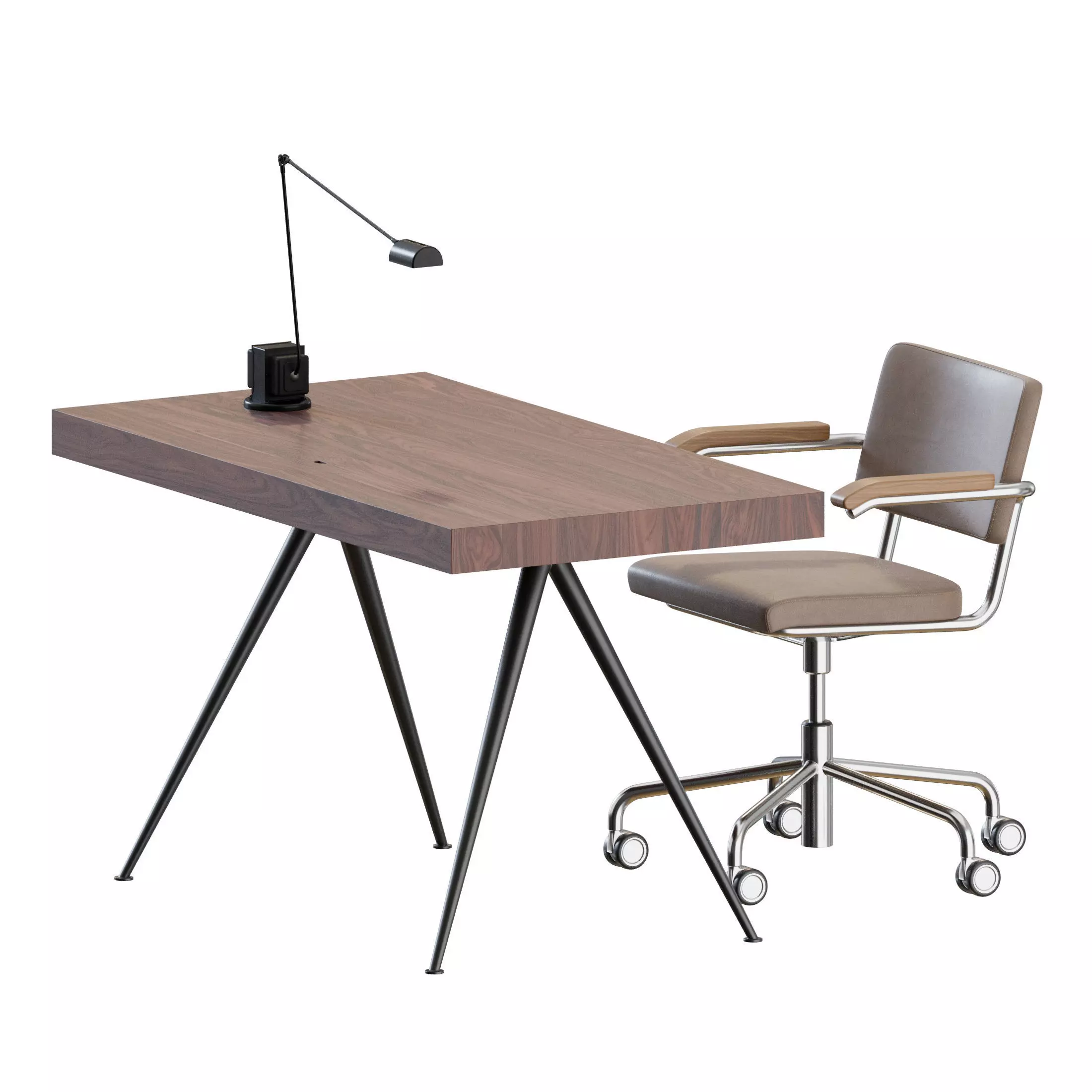 Office Set by Thonet and Norr11 3D model_6