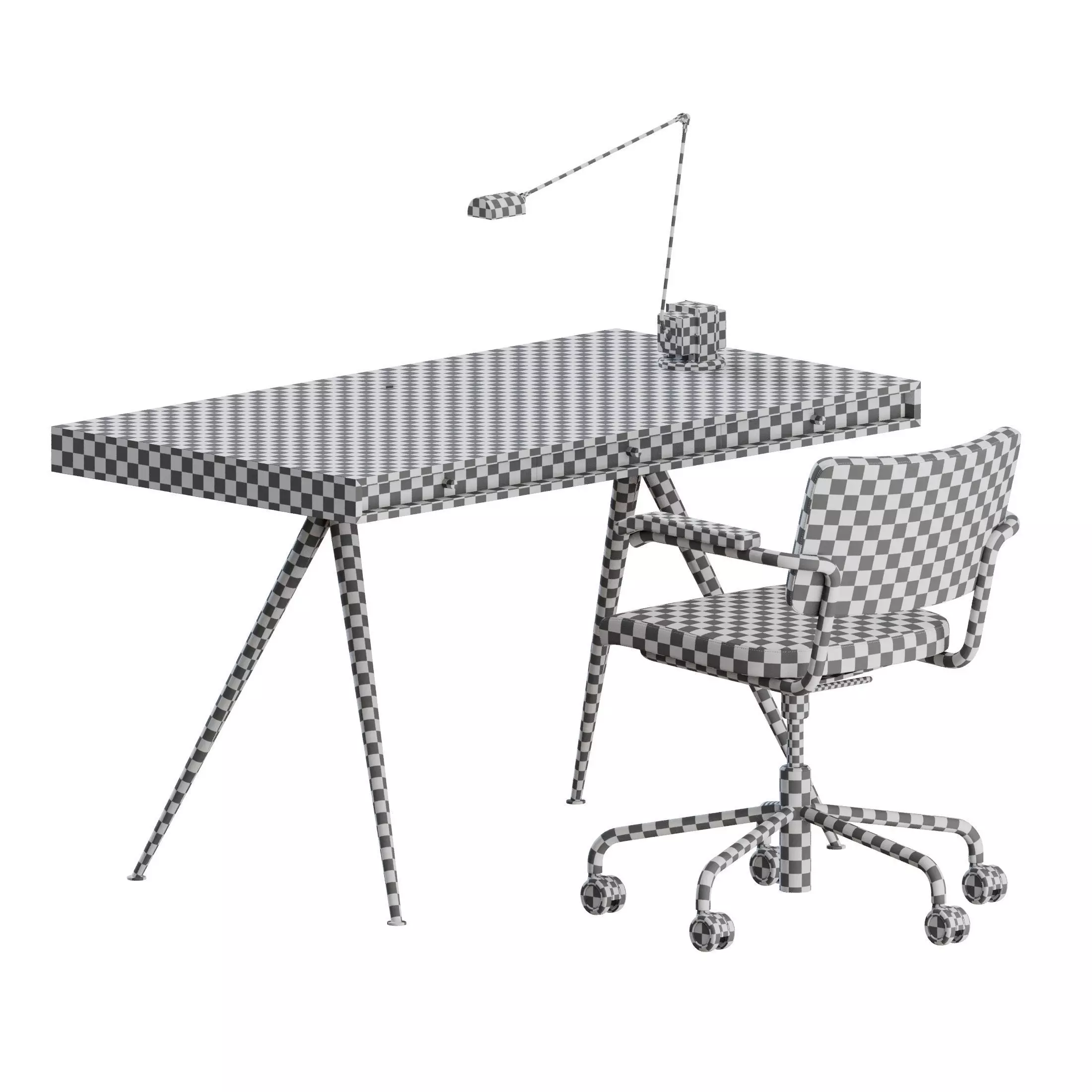 Office Set by Thonet and Norr11 3D model_1