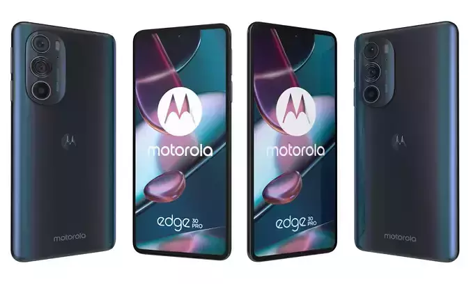 Motorola Edge 30 Pro Cosmos Blue High Poly