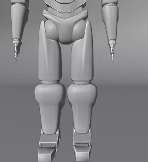 Sentinel-01 Modular SciFi Robot Rigged Textured Low-poly 3D model_4